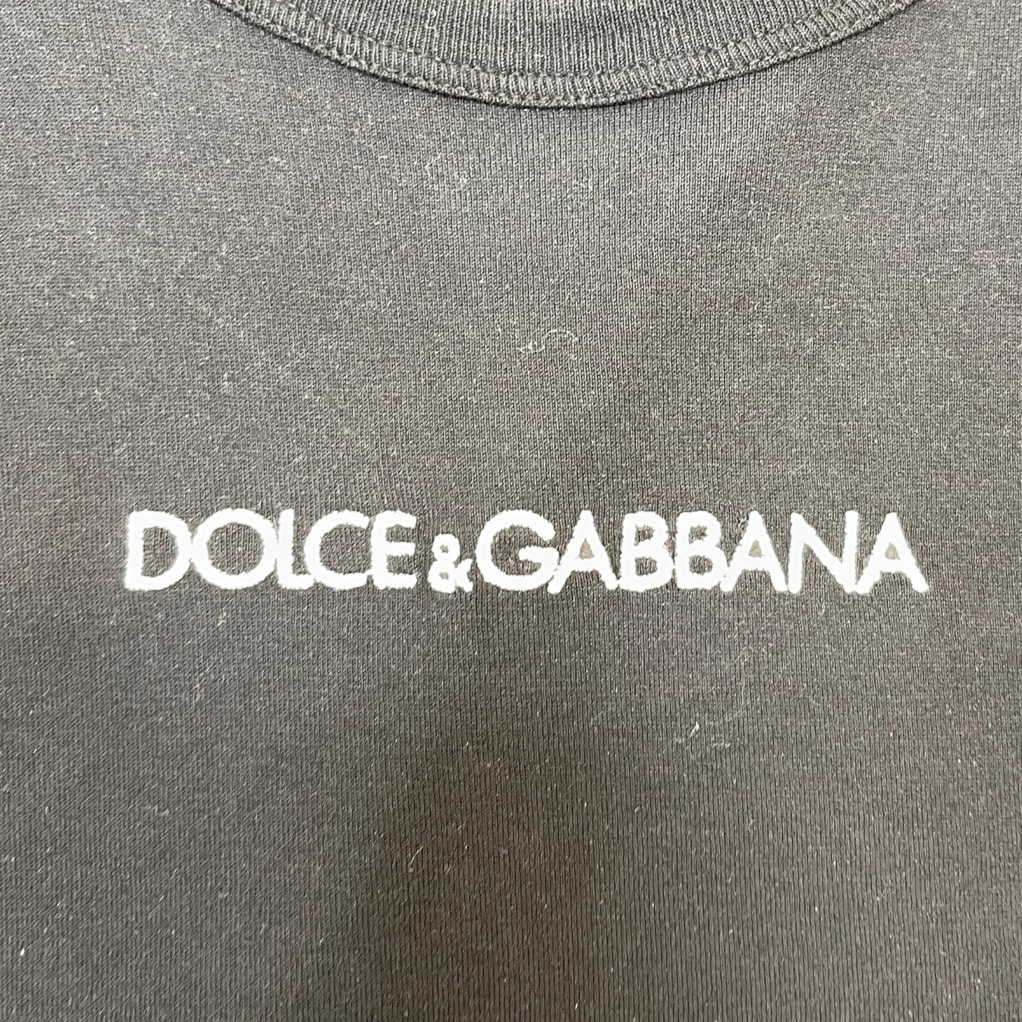 Men's Embroidered Logo T-Shirt Black Size IT 44 / UK XS
