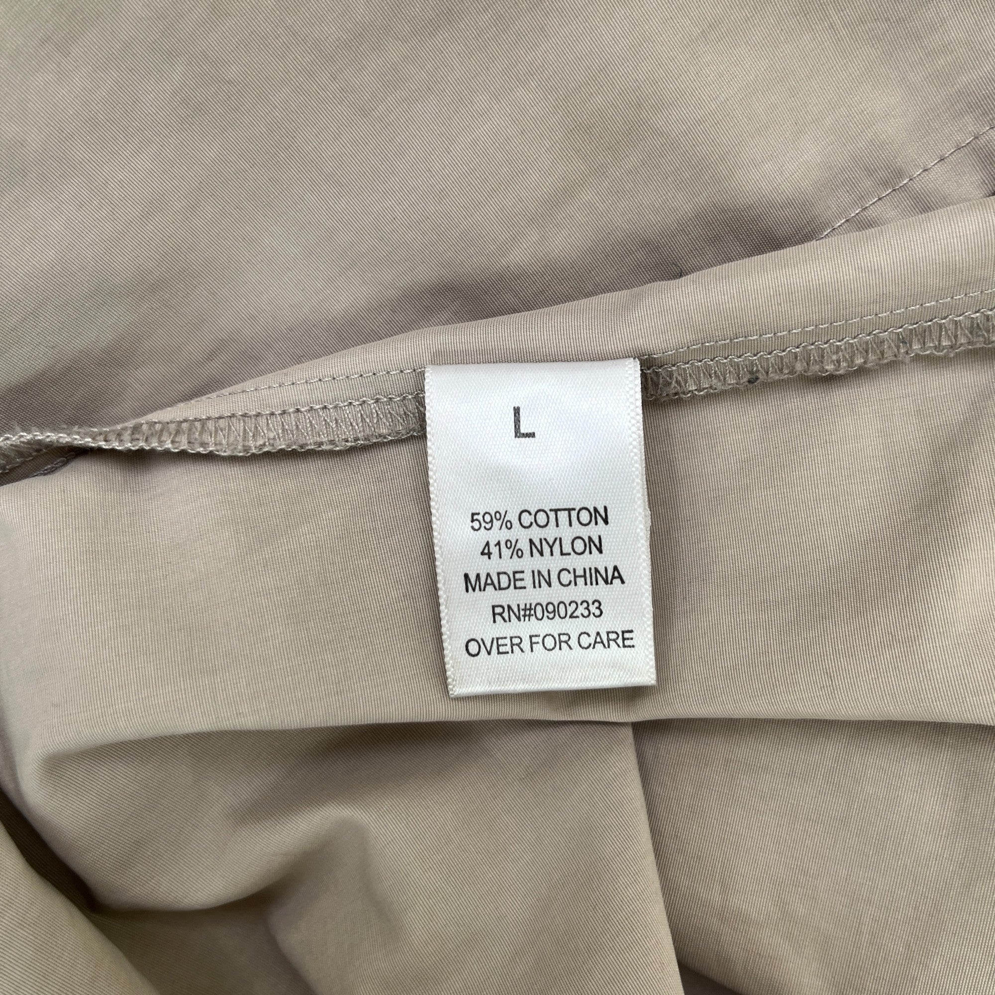 Men's Fear Of God Logo OverShirt Khaki Size L