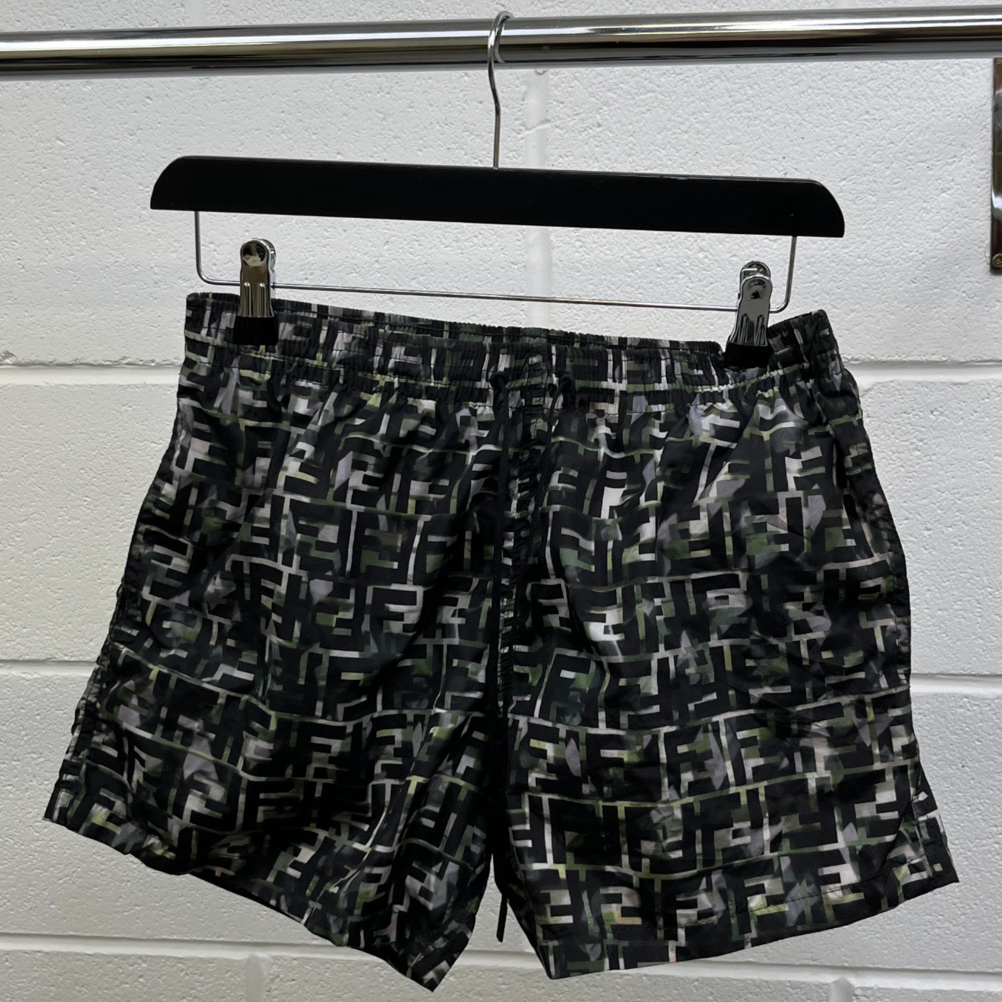 Men's Ff Jungle Swim Shorts Black Size W32 / IT 48