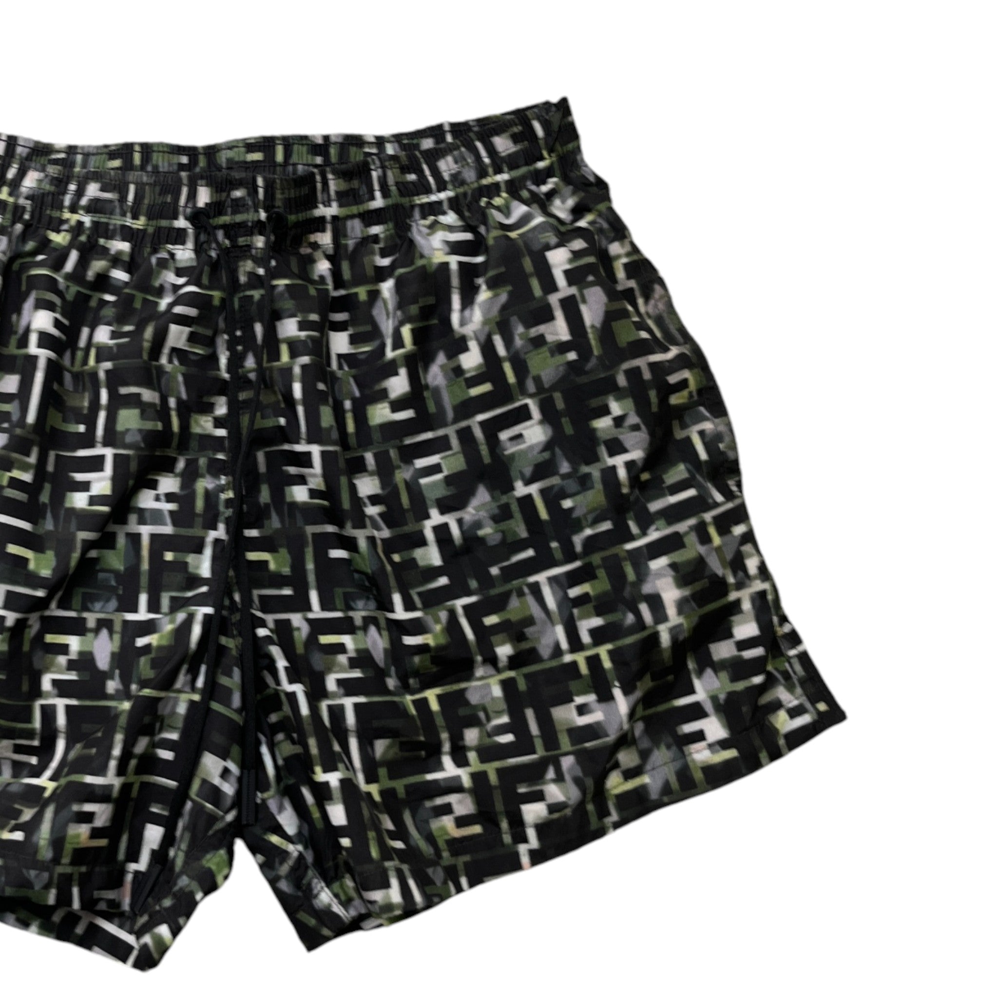 Men's Ff Jungle Swim Shorts Black Size W32 / IT 48