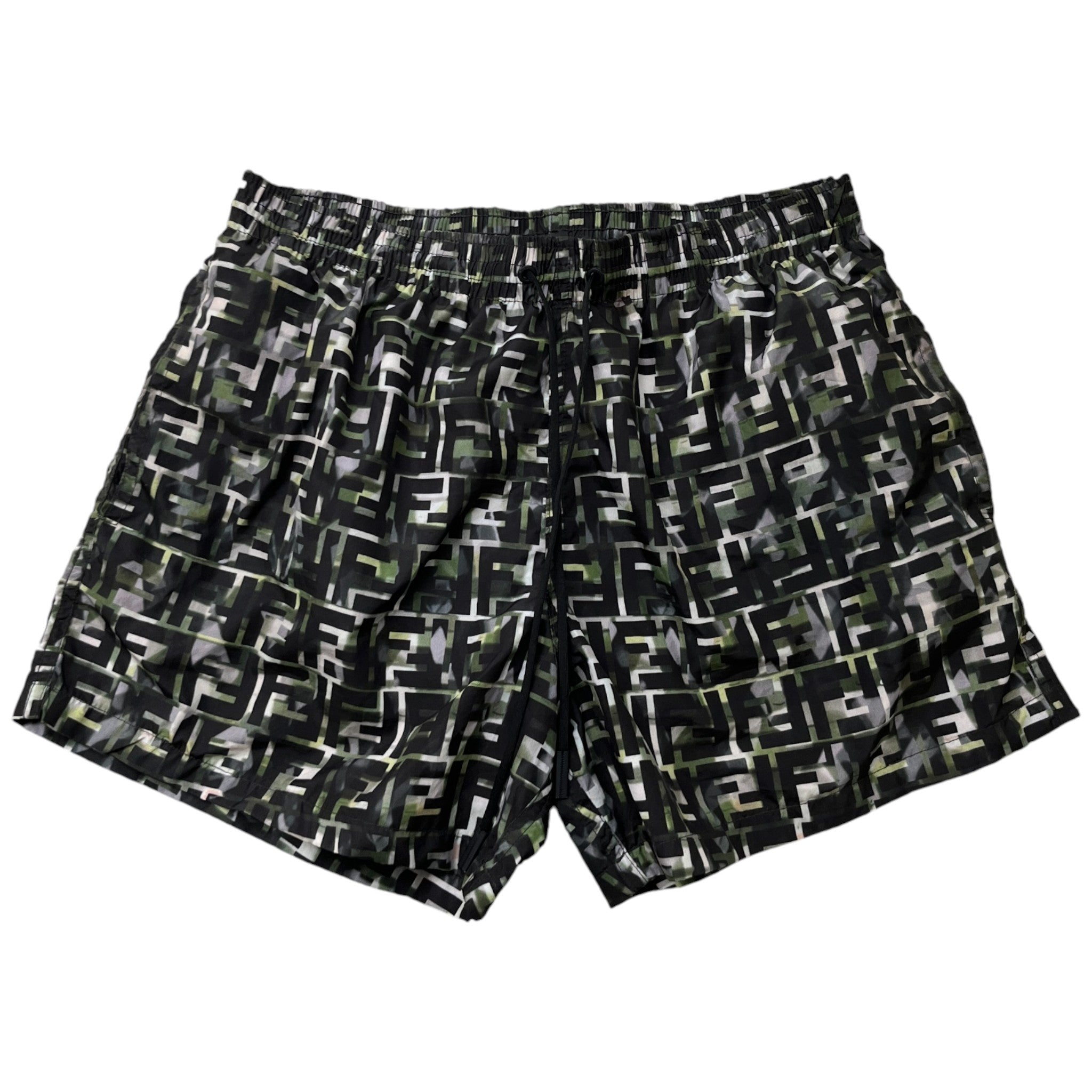 Men's Ff Jungle Swim Shorts Black Size W32 / IT 48