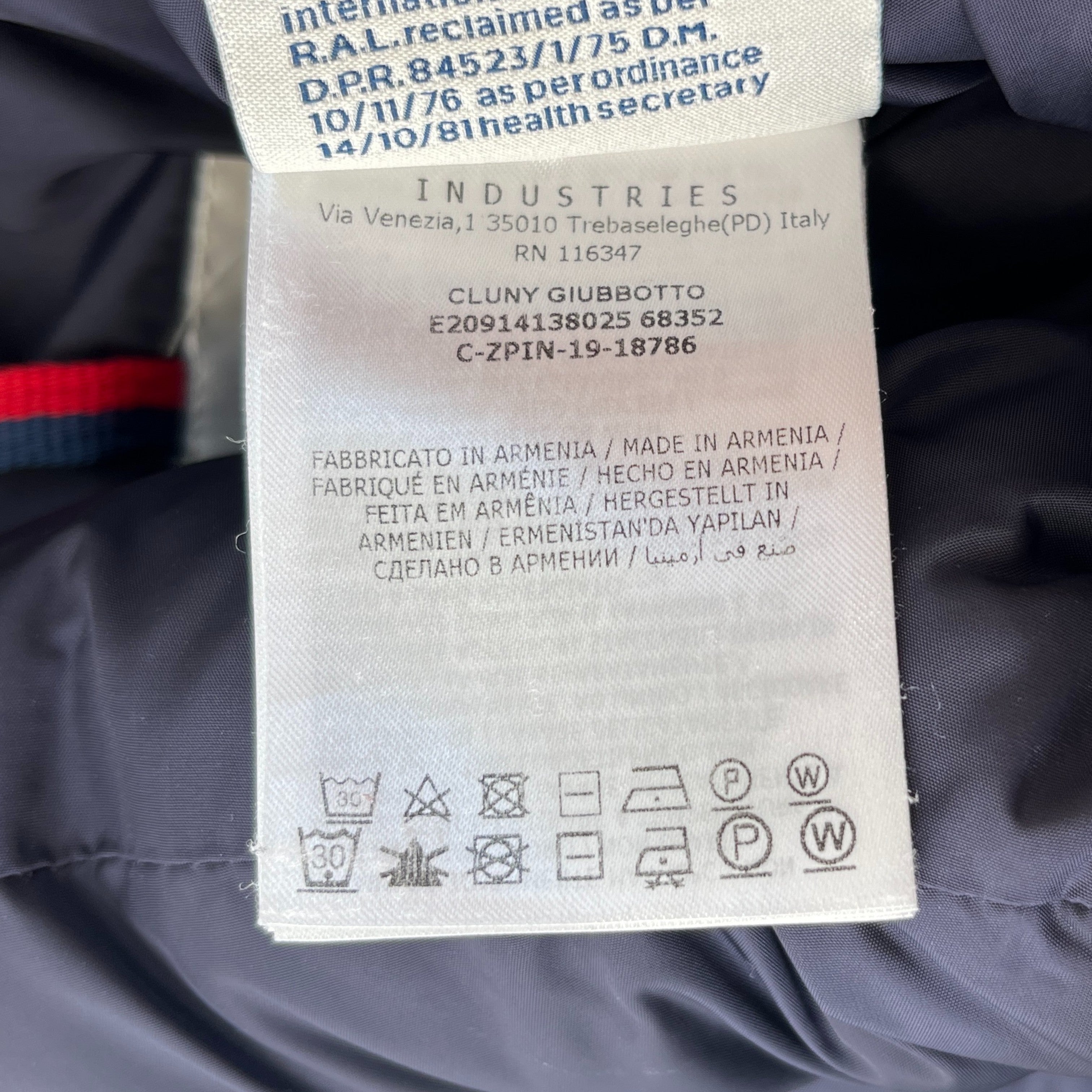 Men's Cluny Down Jacket Navy Size 1 / S