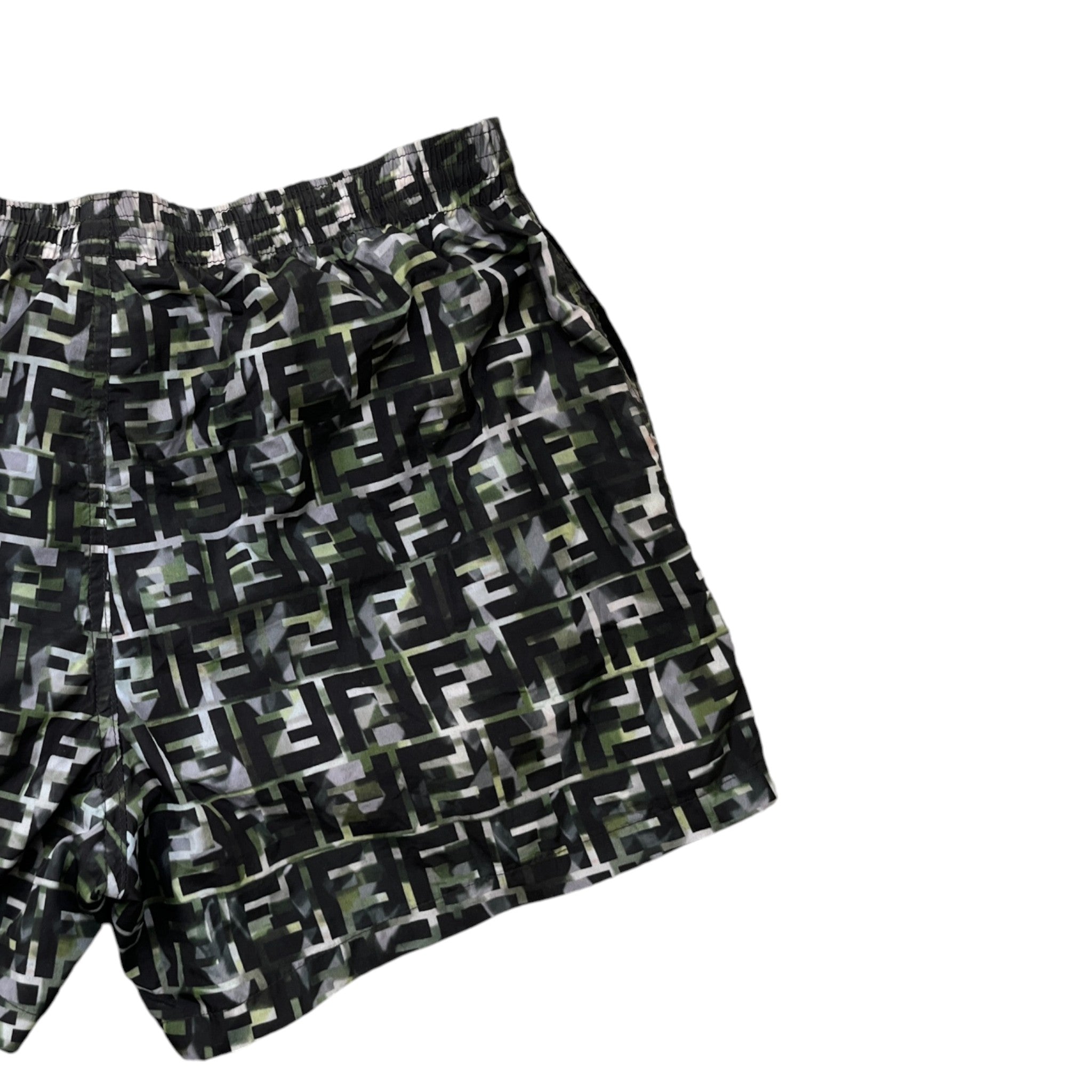 Men's Ff Jungle Swim Shorts Black Size W32 / IT 48