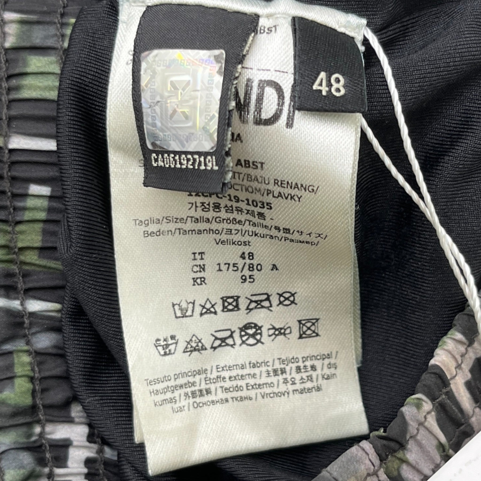 Men's Ff Jungle Swim Shorts Black Size W32 / IT 48