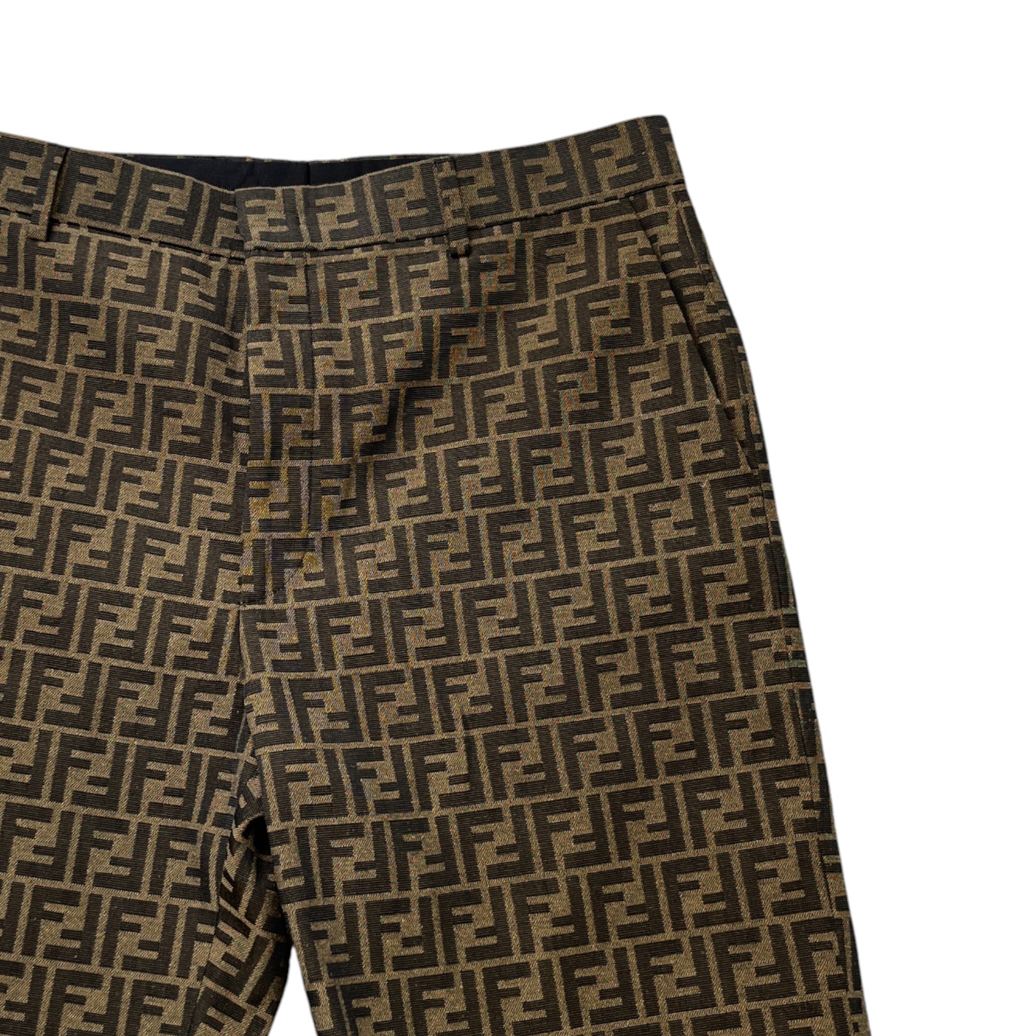 Men's Ff Zucca Shorts Brown Size IT 50 / UK 34