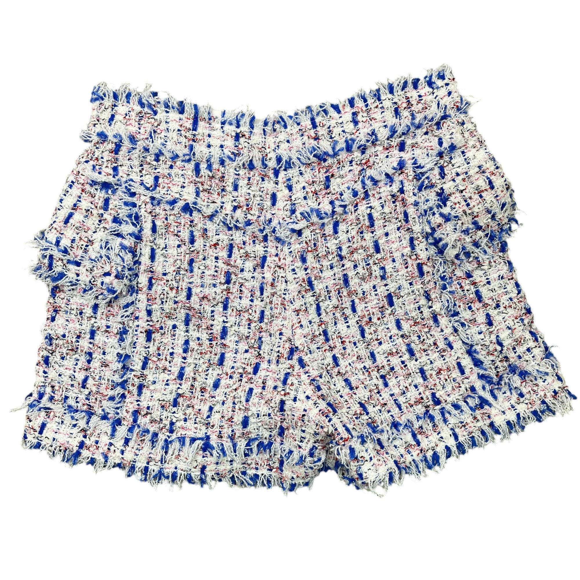 Women's Tweed Shorts White Size Waist 38"