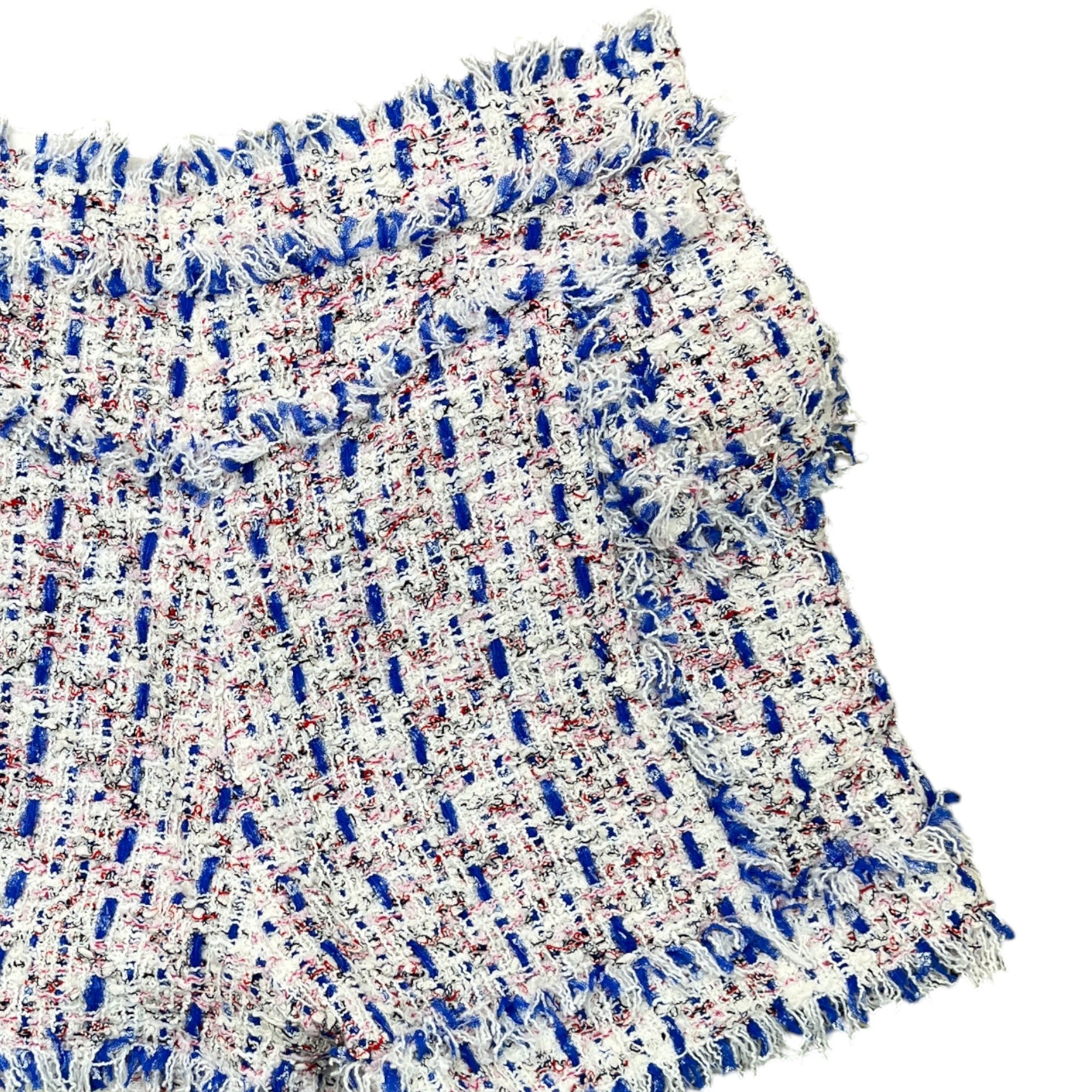 Women's Tweed Shorts White Size Waist 38"