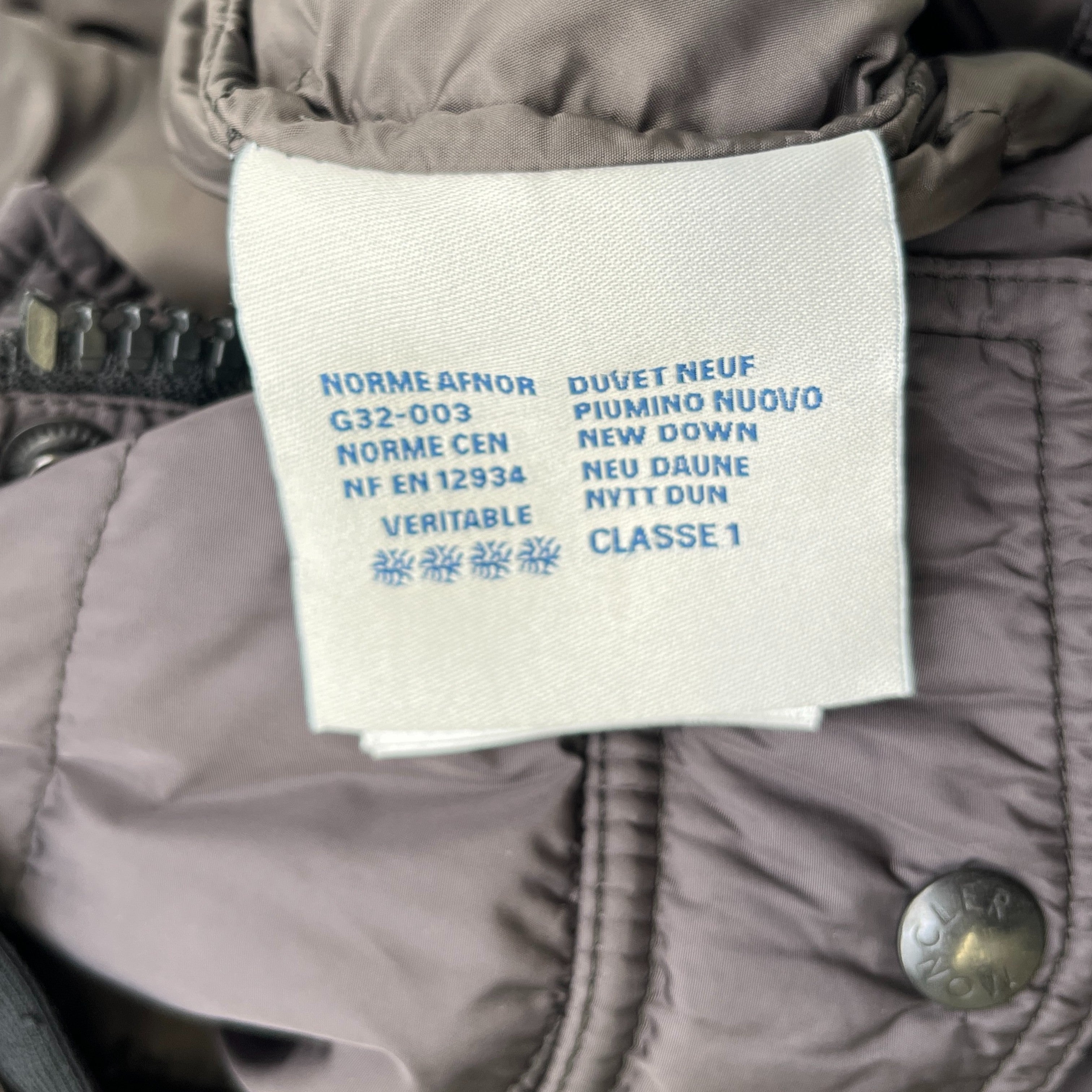 Men's River Down Jacket Grey Size 3 / L