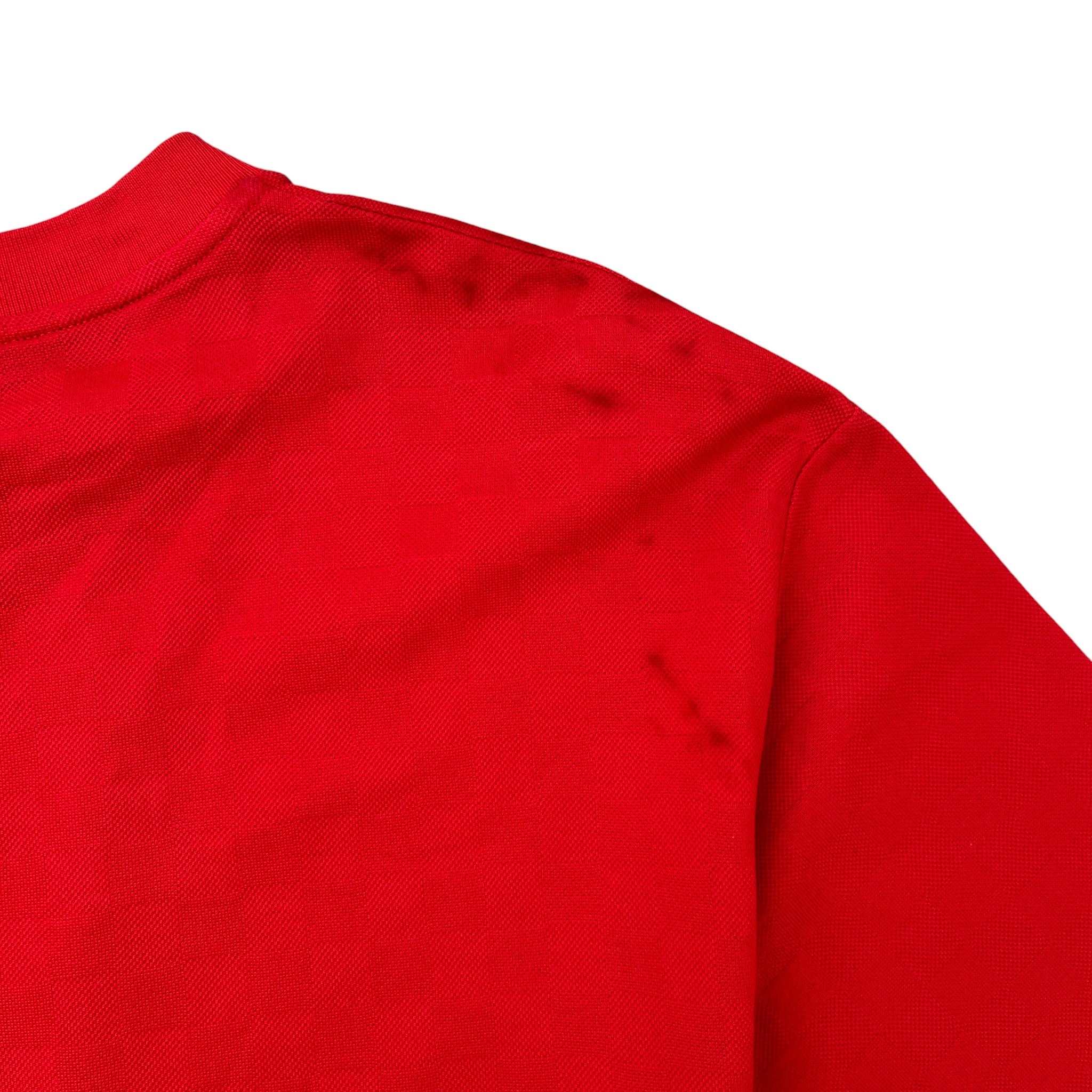 Men's Embroidered Lv Patch T-Shirt Red Size L