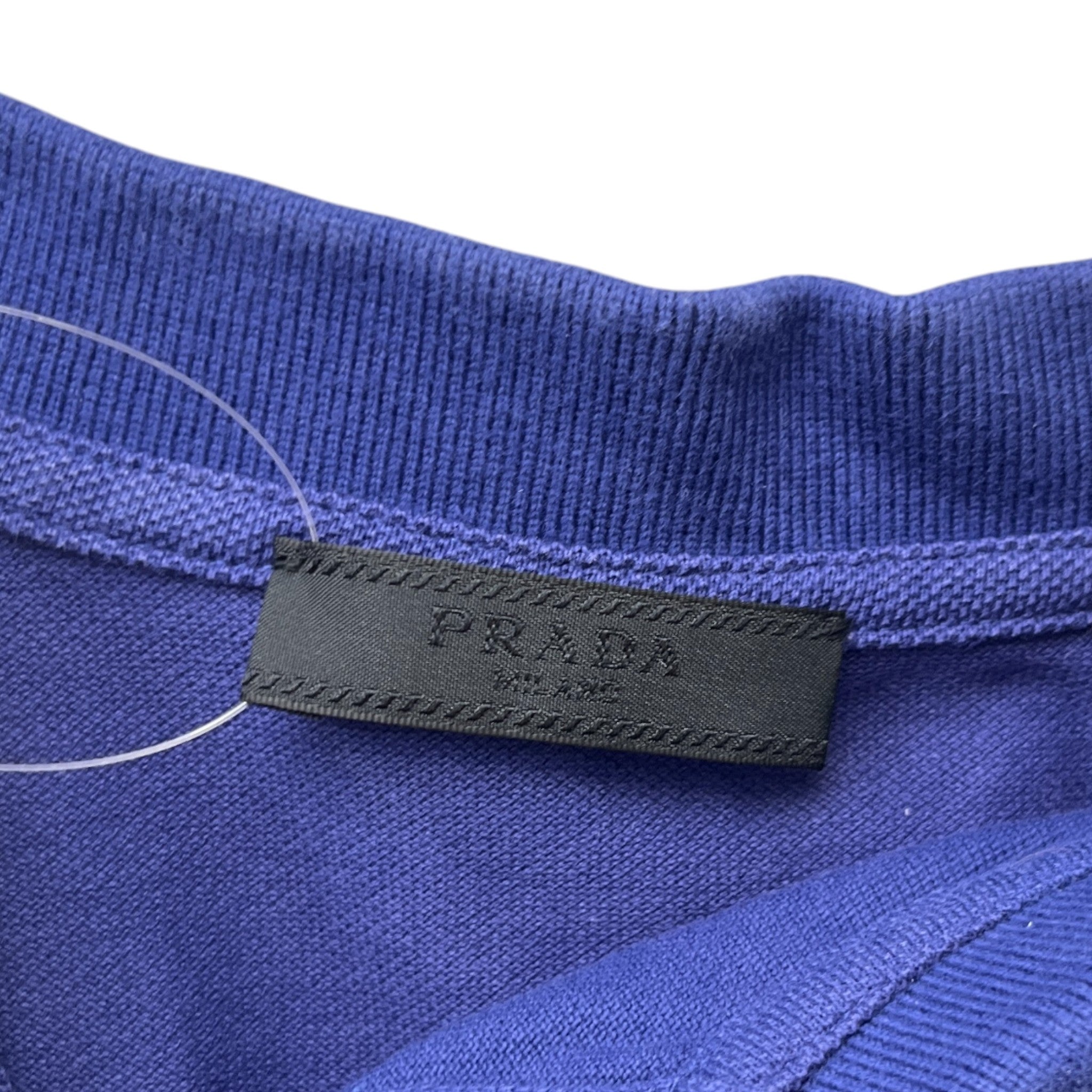 Men's Tab Logo Polo Shirt Blue Size S