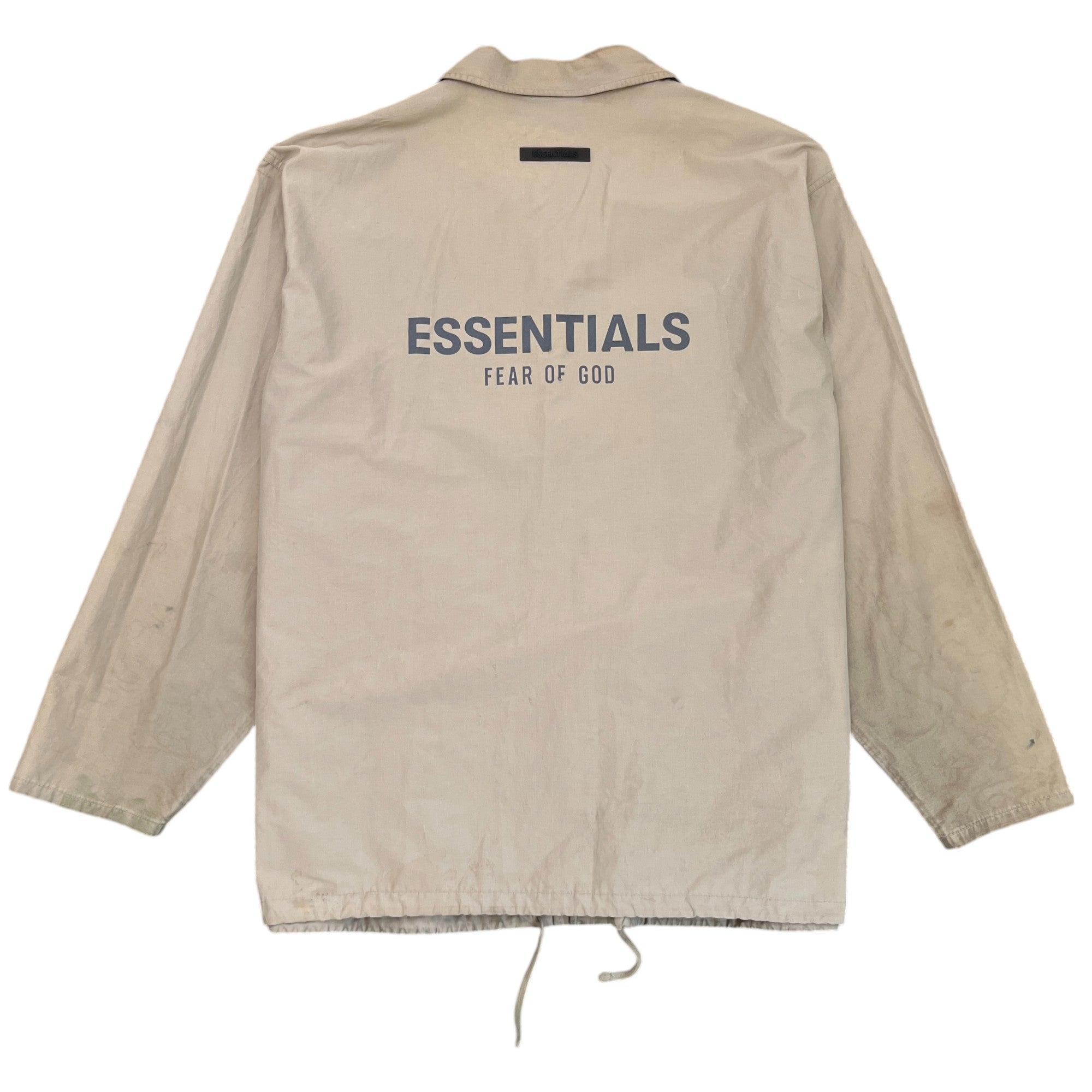 Men's Fear Of God Logo OverShirt Khaki Size L
