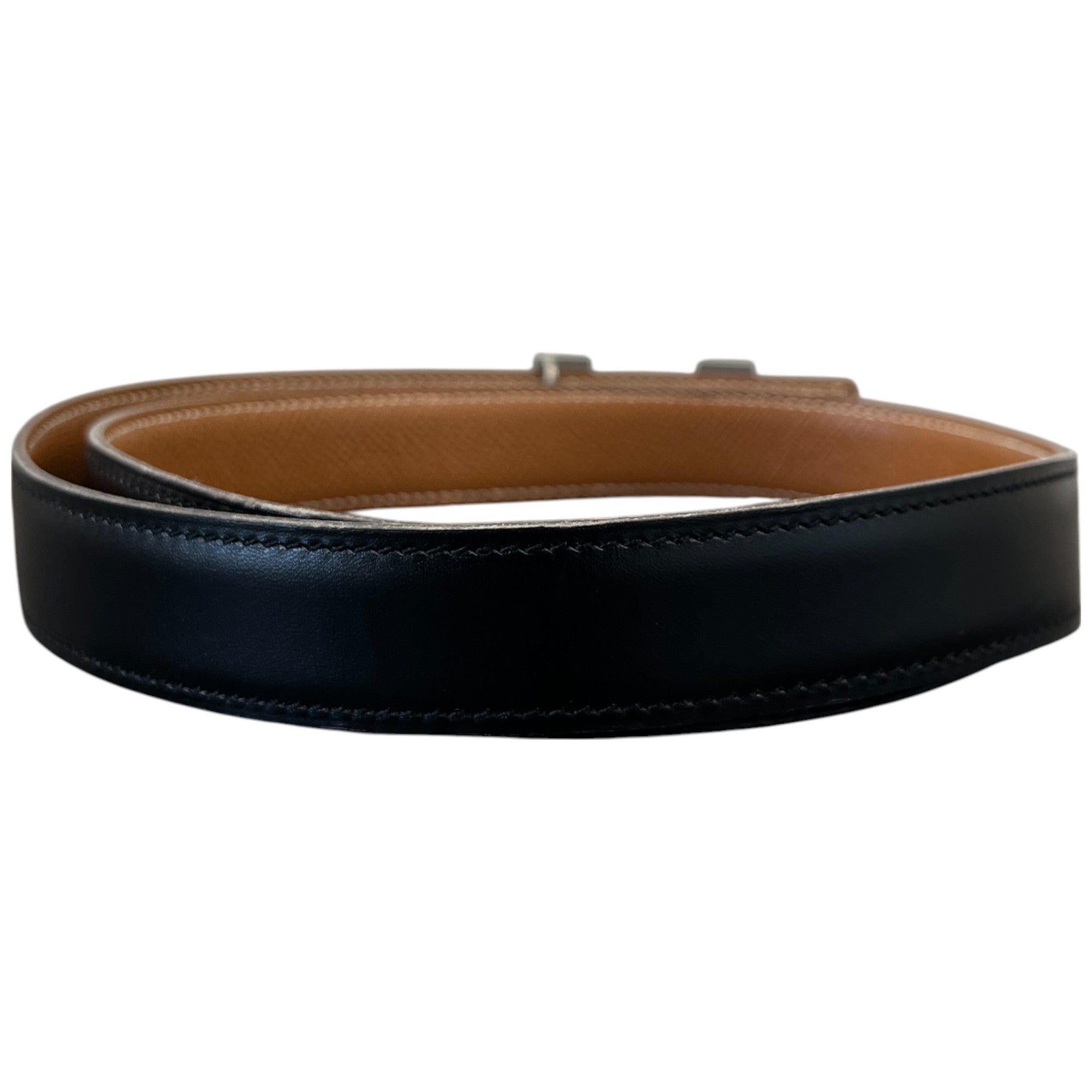 Women's Reversible H Buckle Belt Black Size 75CM / UK 6