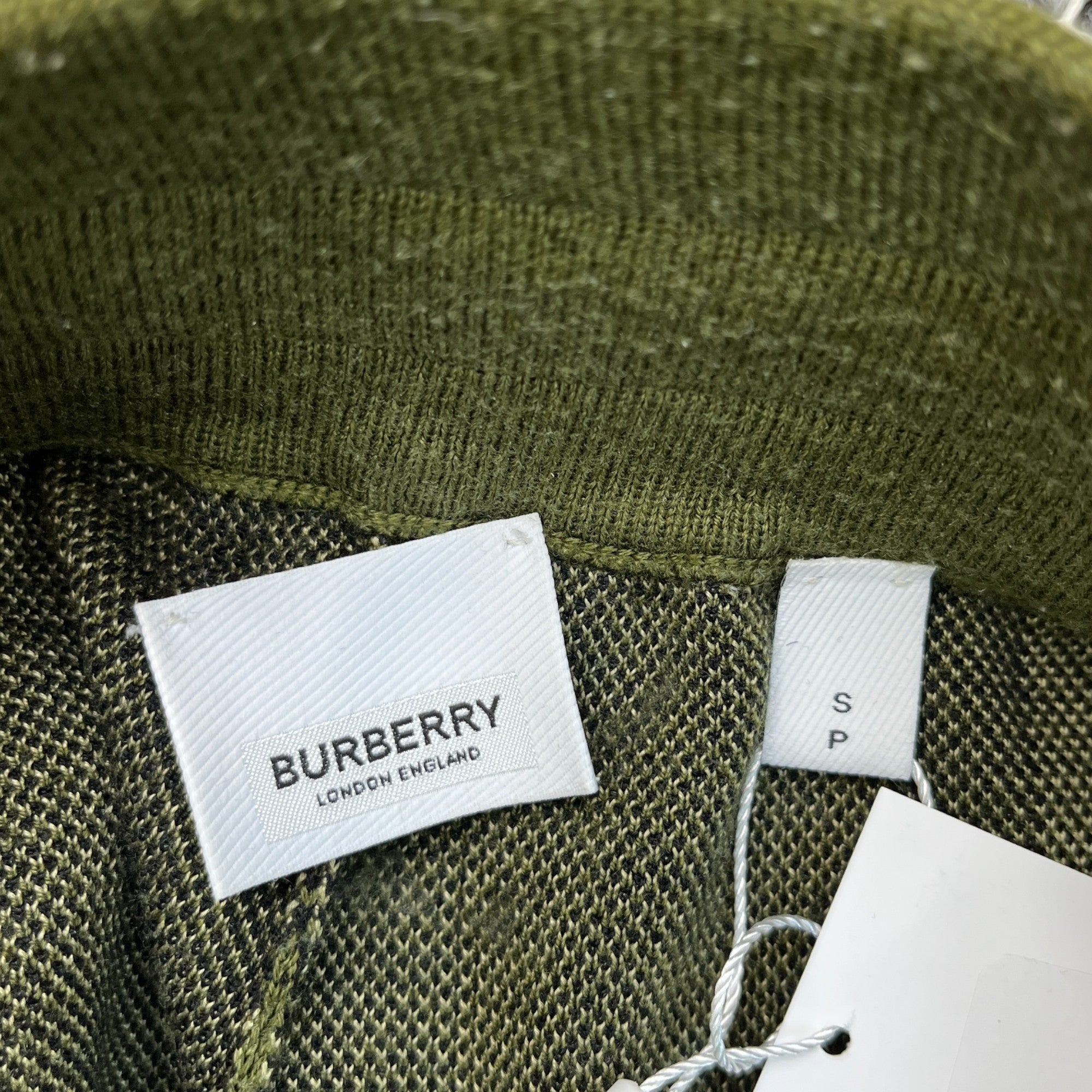 Men's Check Silk Wool Jacquard Shorts Green Size S