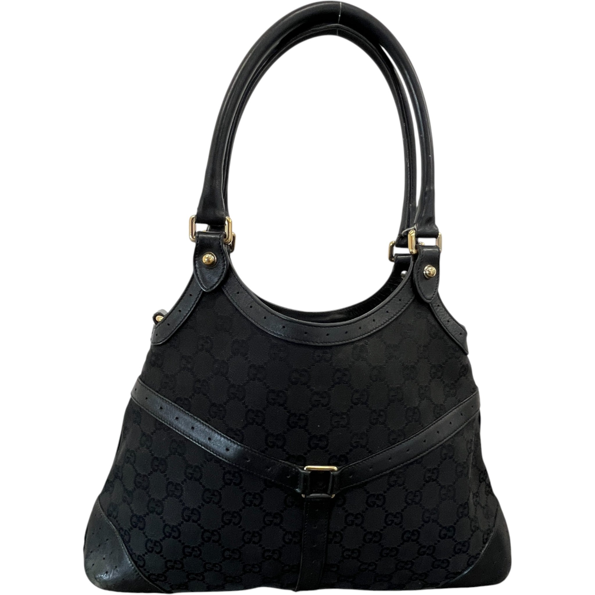 Women's Gg Canvas Sherry Line Handbag Black