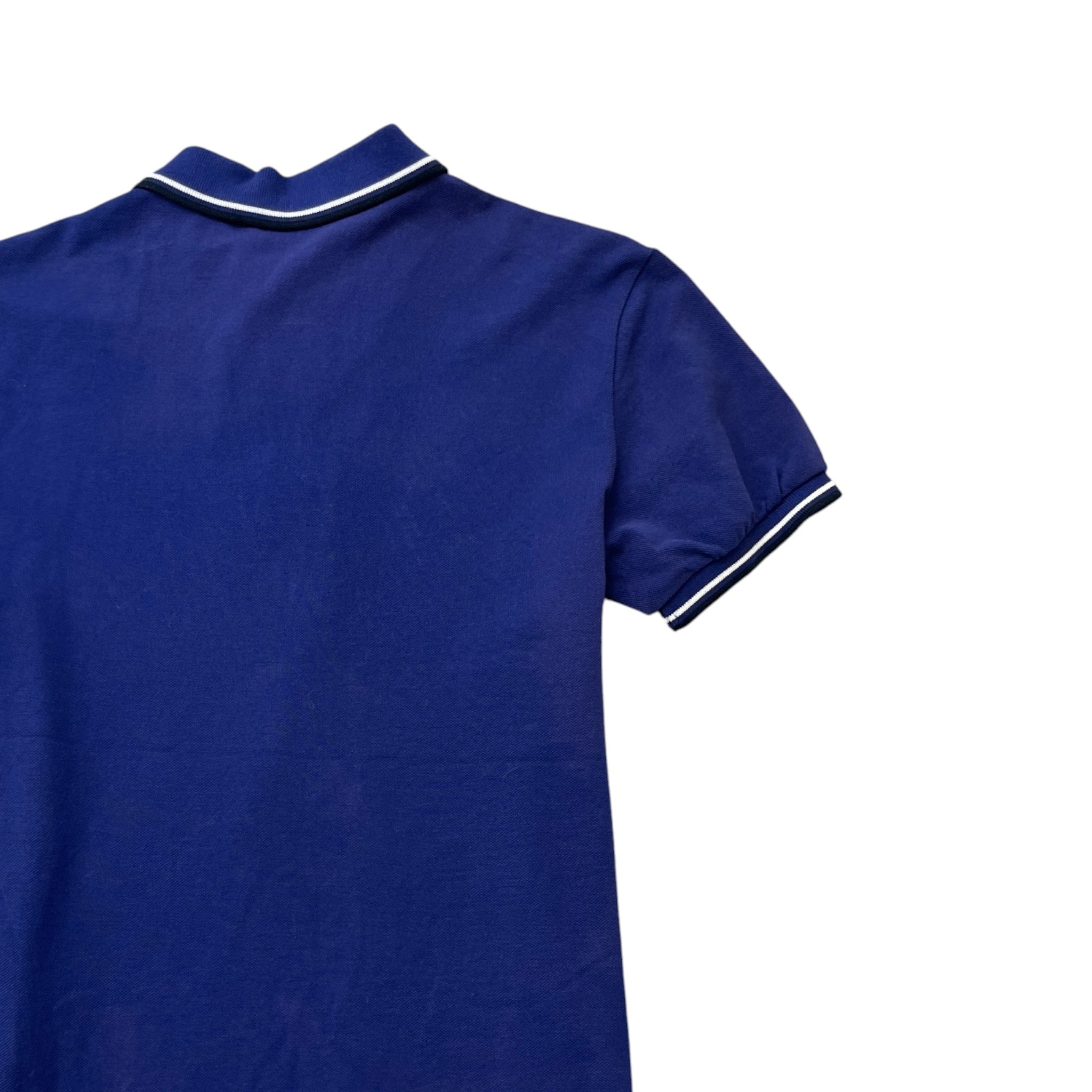 Men's Tab Logo Polo Shirt Blue Size S