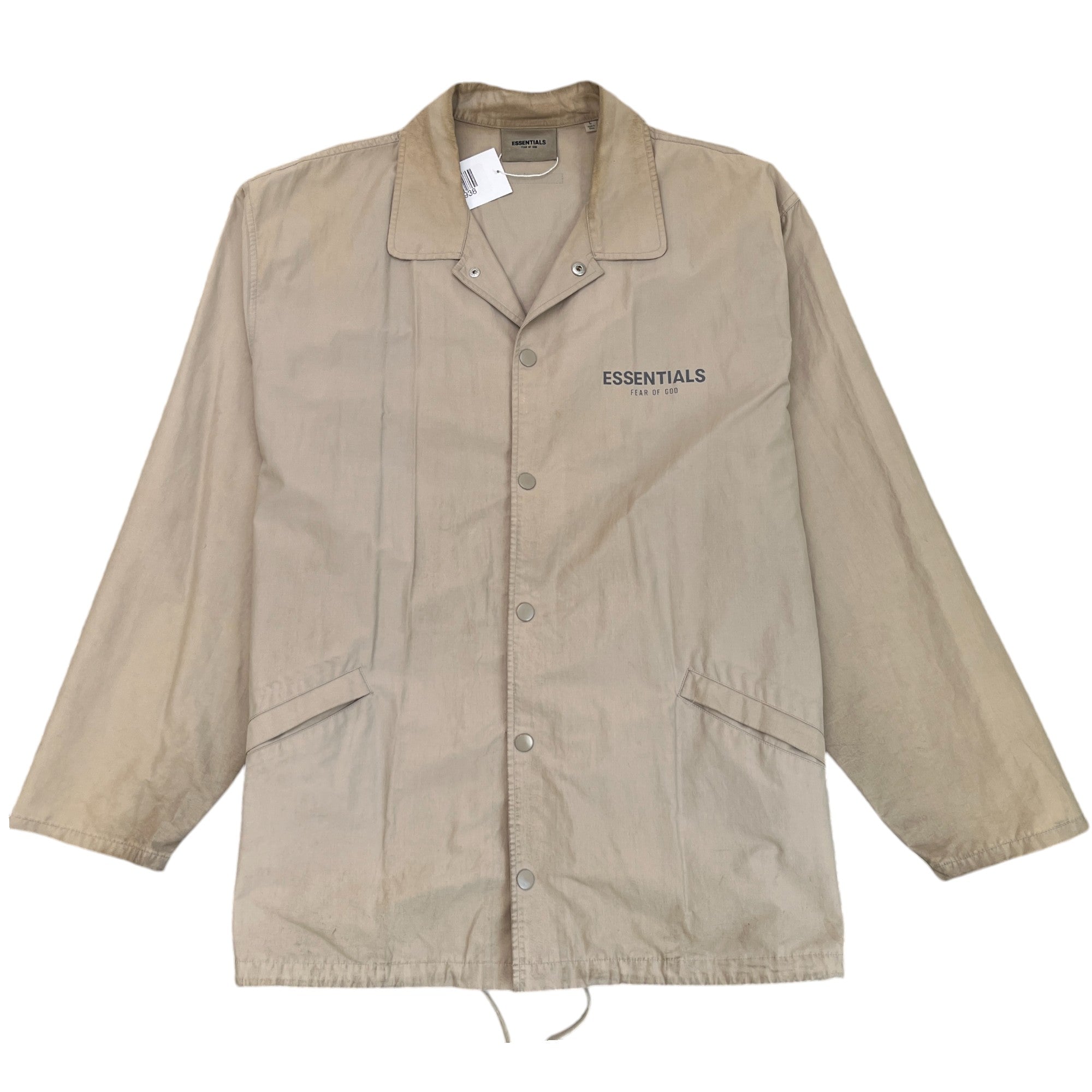 Men's Fear Of God Logo OverShirt Khaki Size L