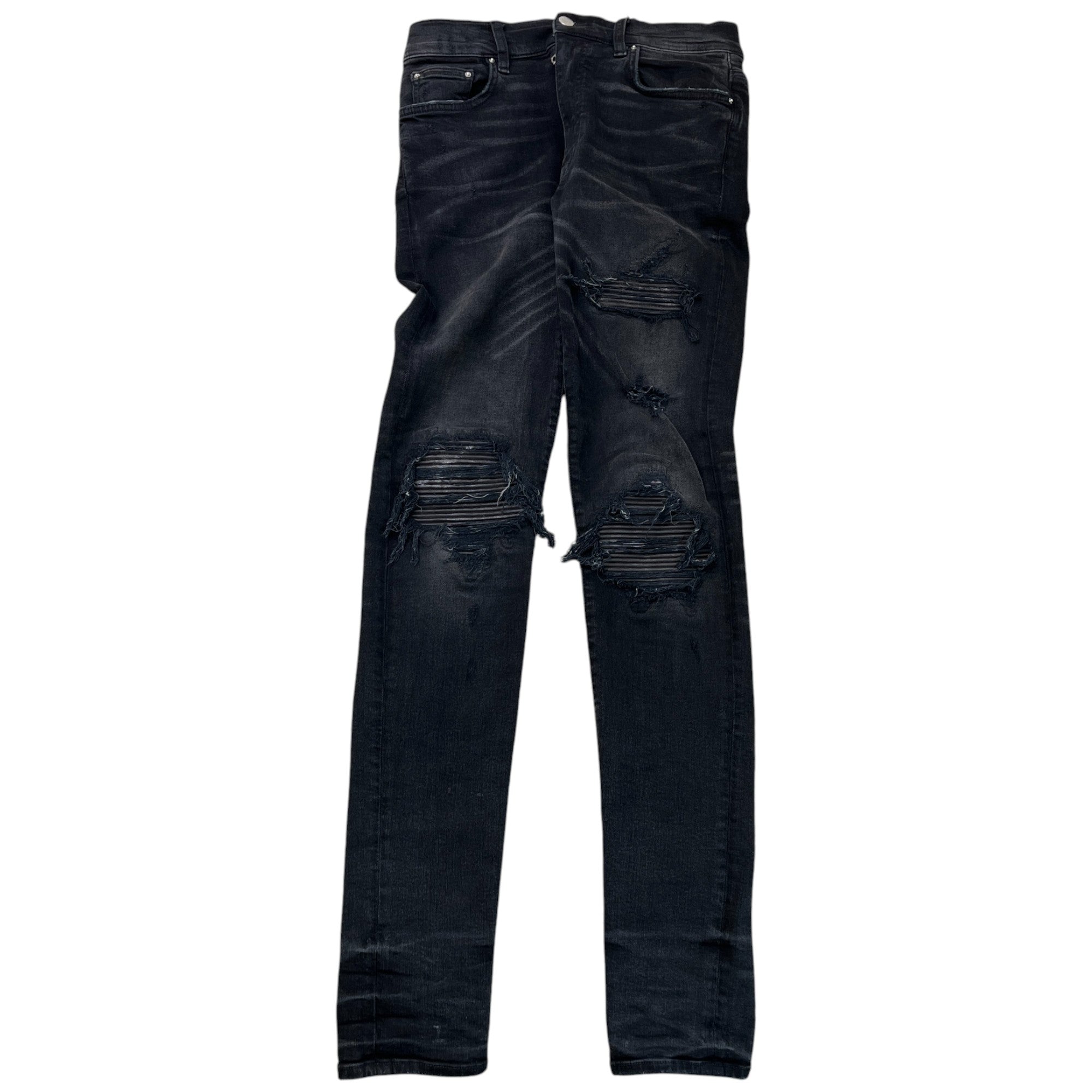 Men's Mx1 Distressed Jeans Black Size Waist 31"