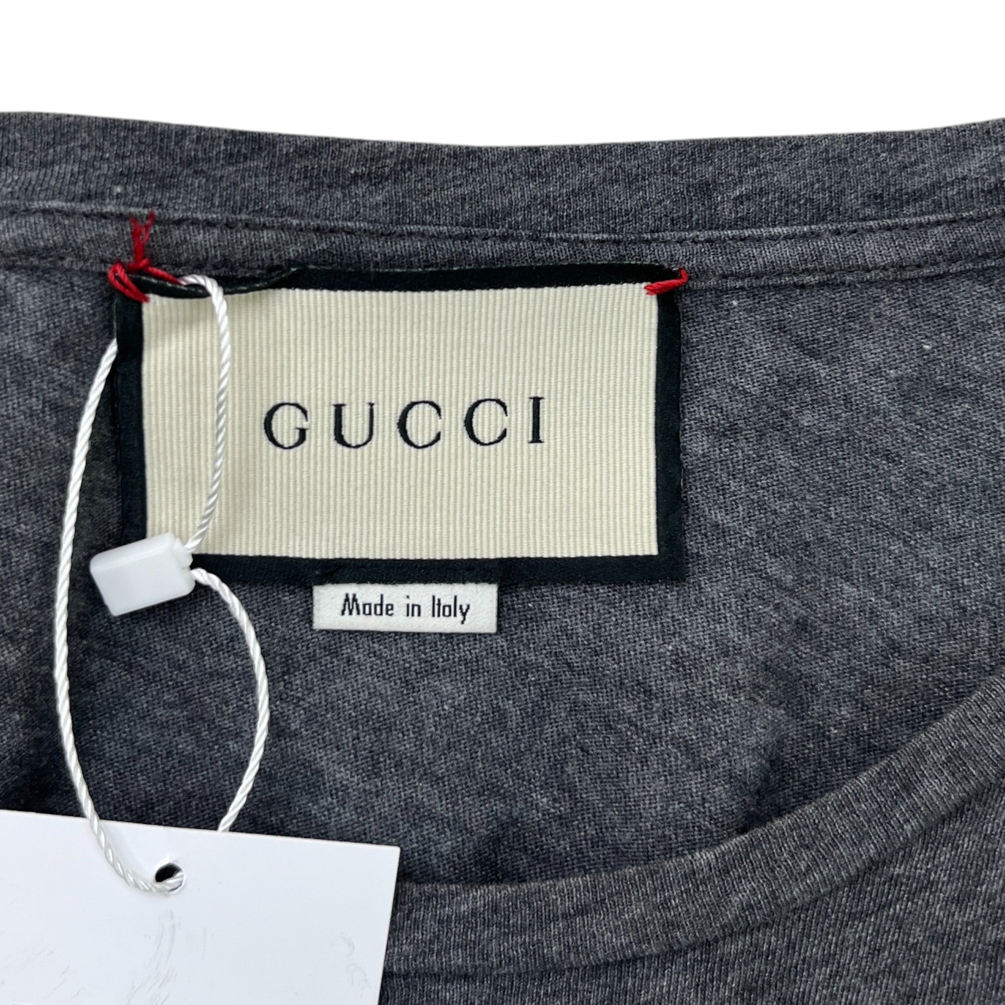 Men's Logo Print T-Shirt Grey Size L