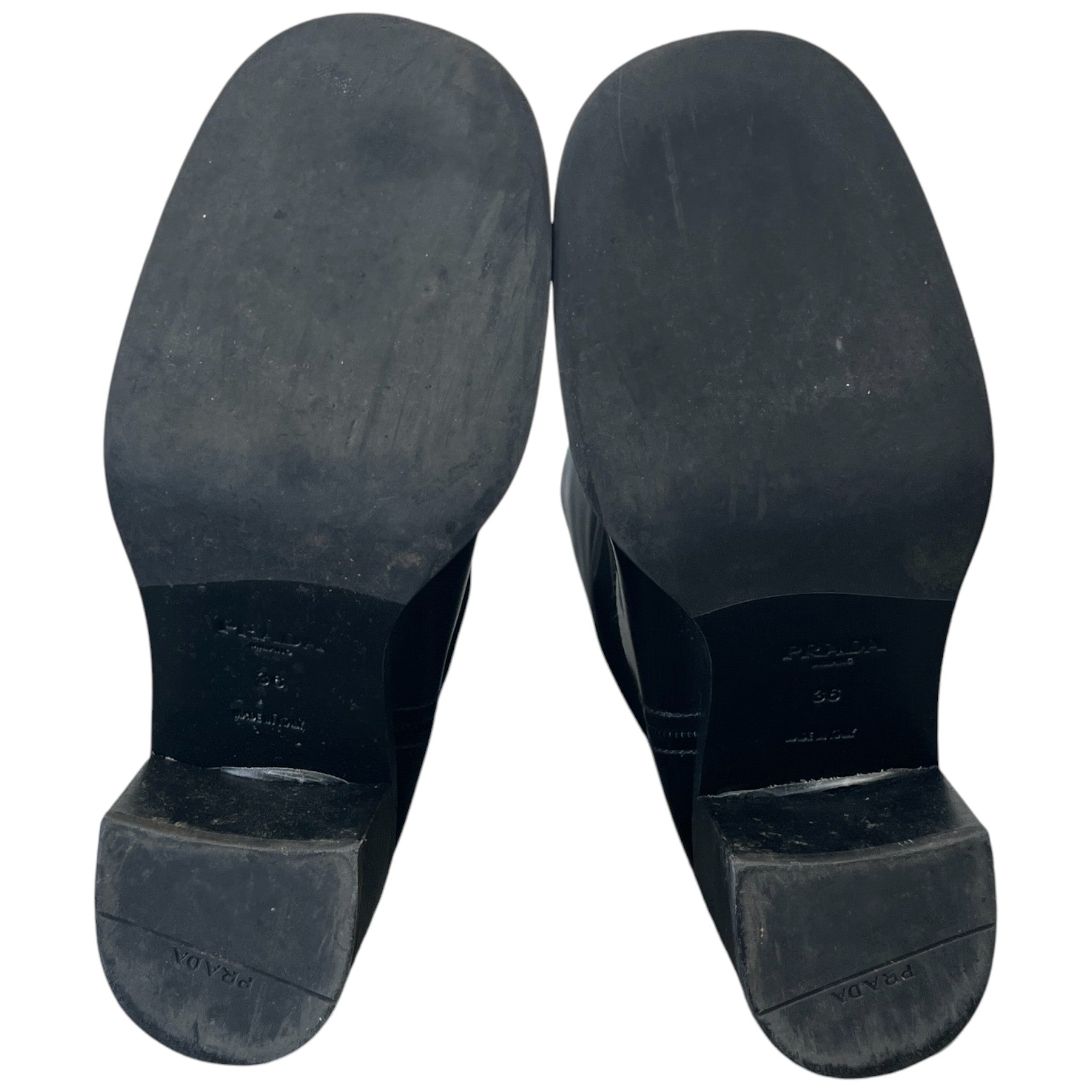 Women's Plaque Logo Boots Black Size EU 36 / UK 3