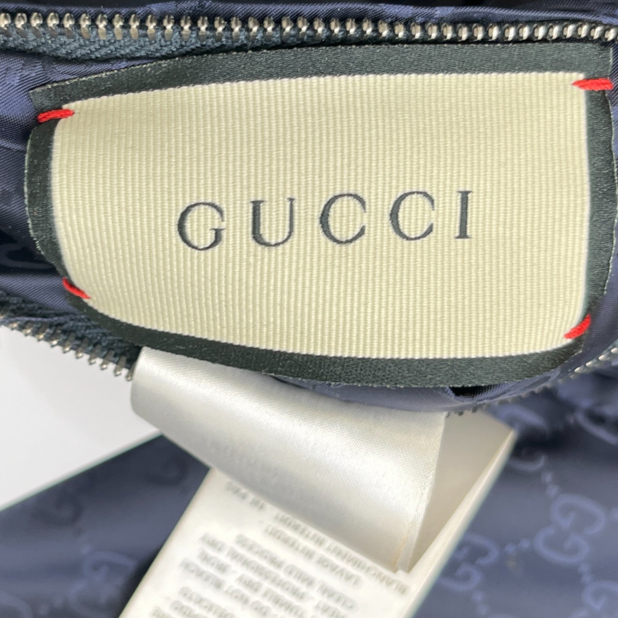 Men's Gg Supreme Reversable Bomber Jacket Navy Size IT 52 / XL