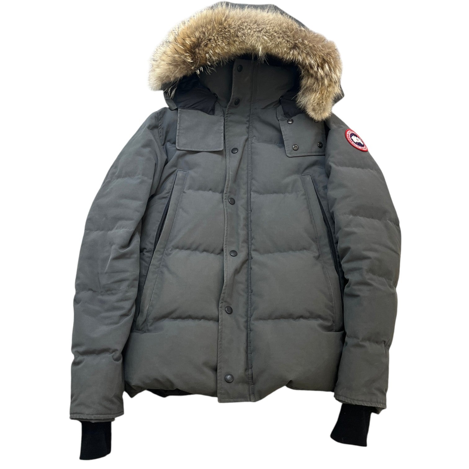 Men's Wyndham Parka Down Jacket Grey Size M
