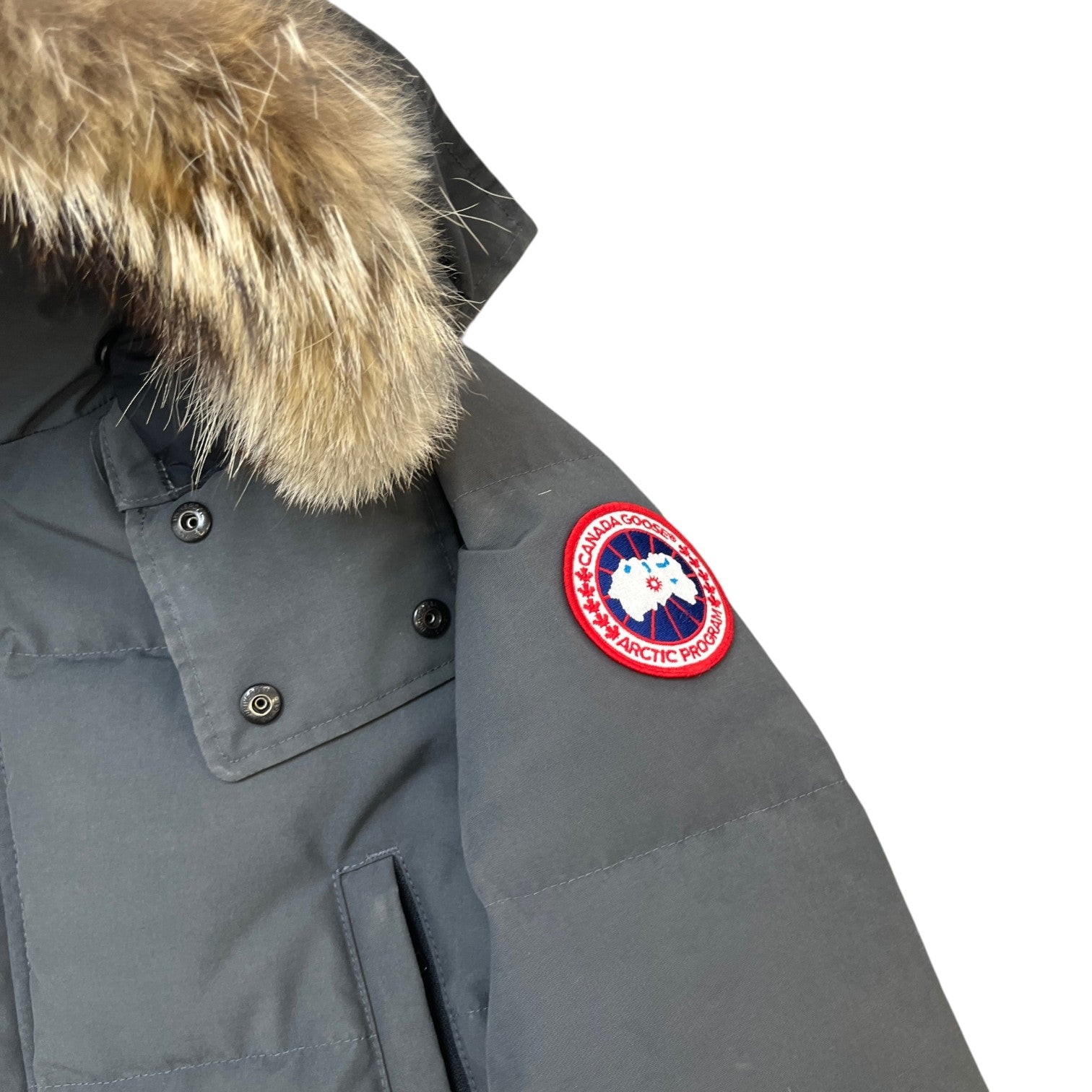 Men's Wyndham Parka Down Jacket Grey Size M