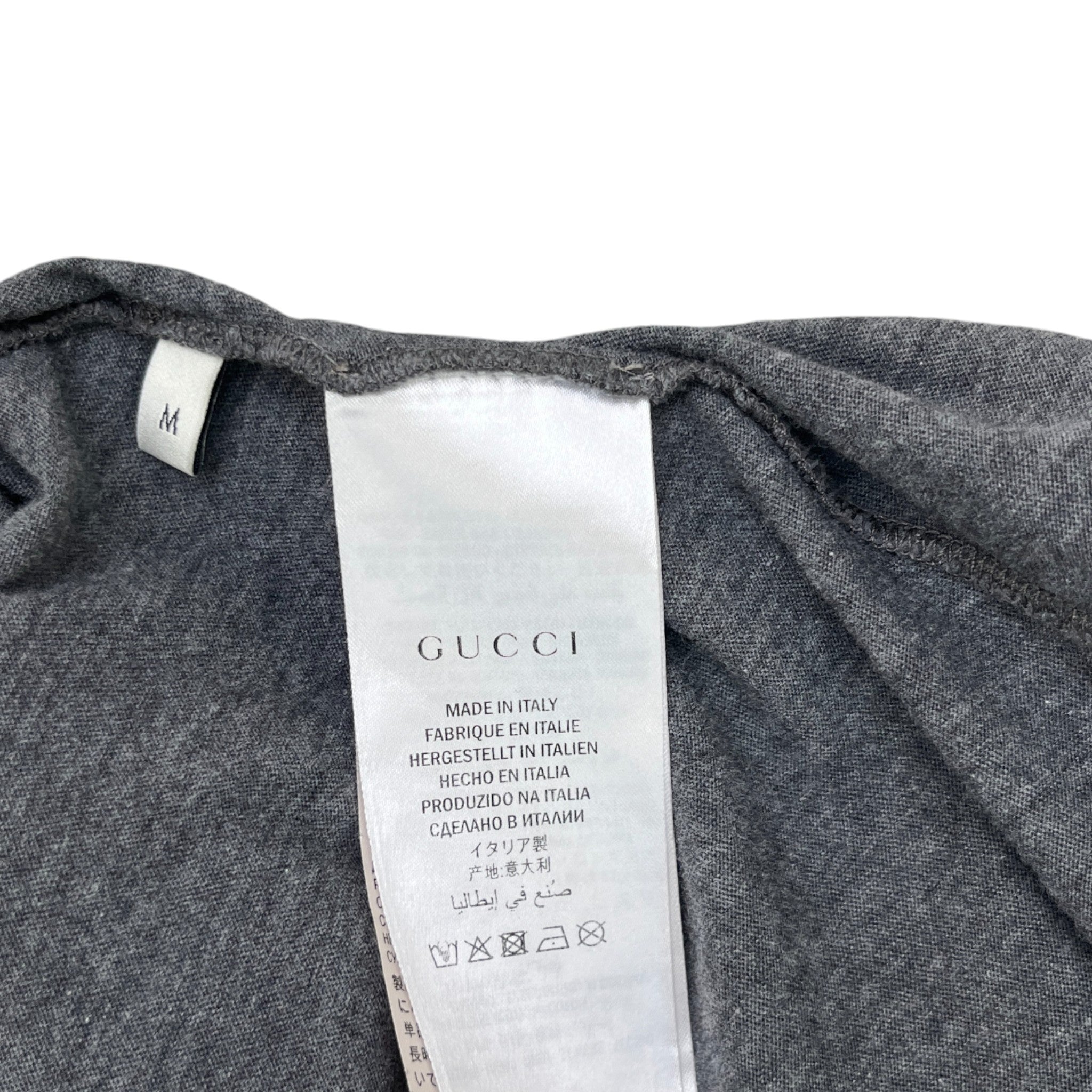 Men's Logo Print T-Shirt Grey Size L