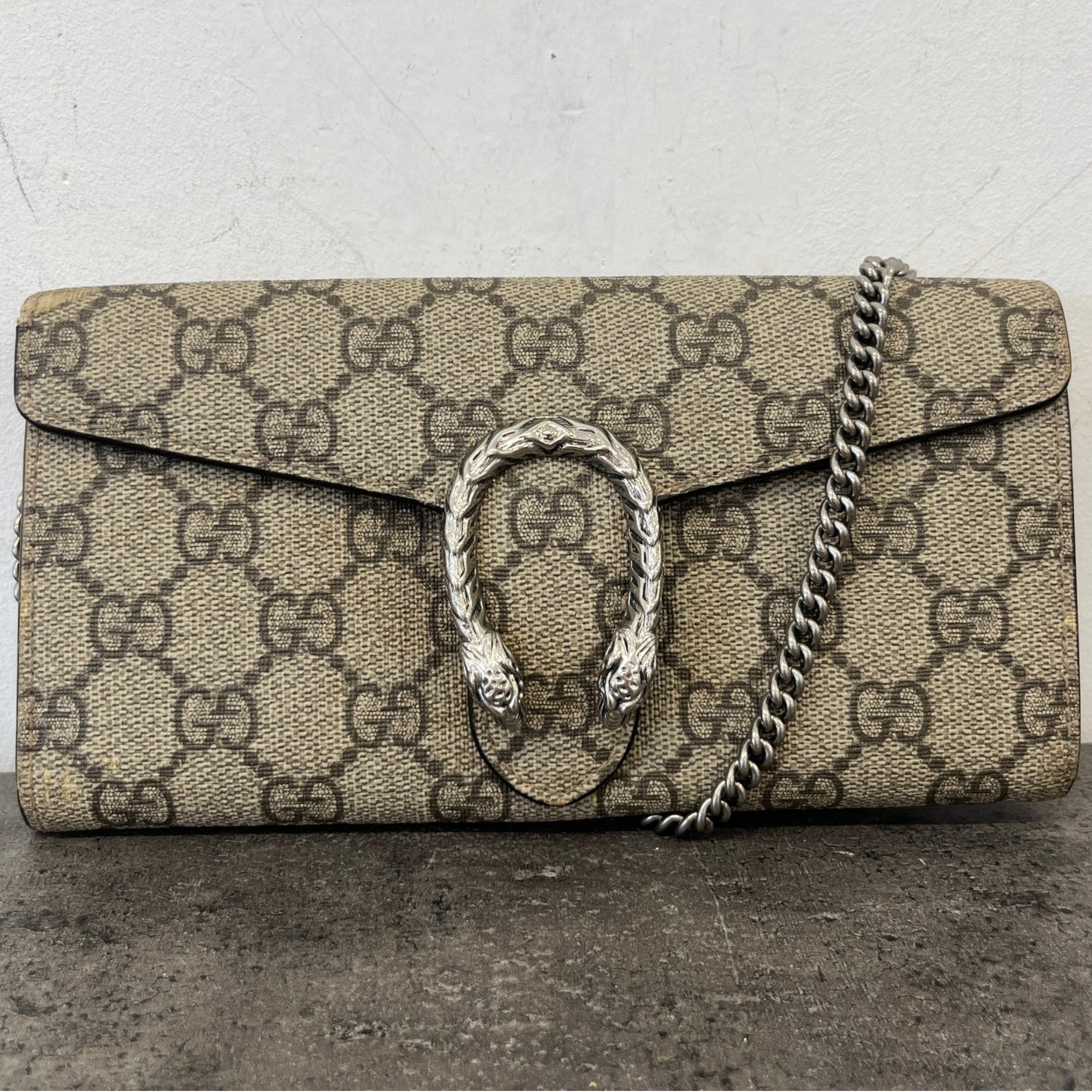 Women's Dionysus Wallet On Chain Bag Beige