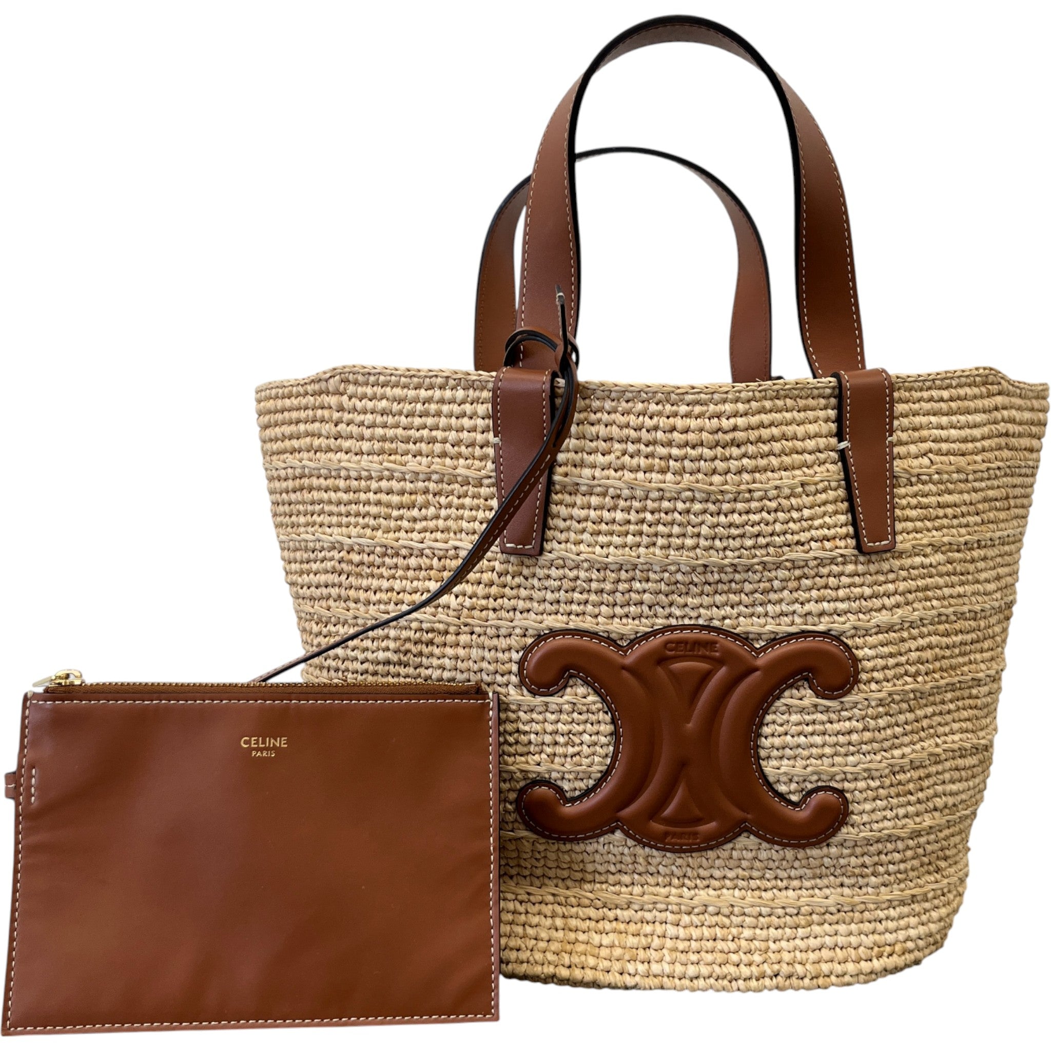 Women's Teen Supple Raffia Bag Beige