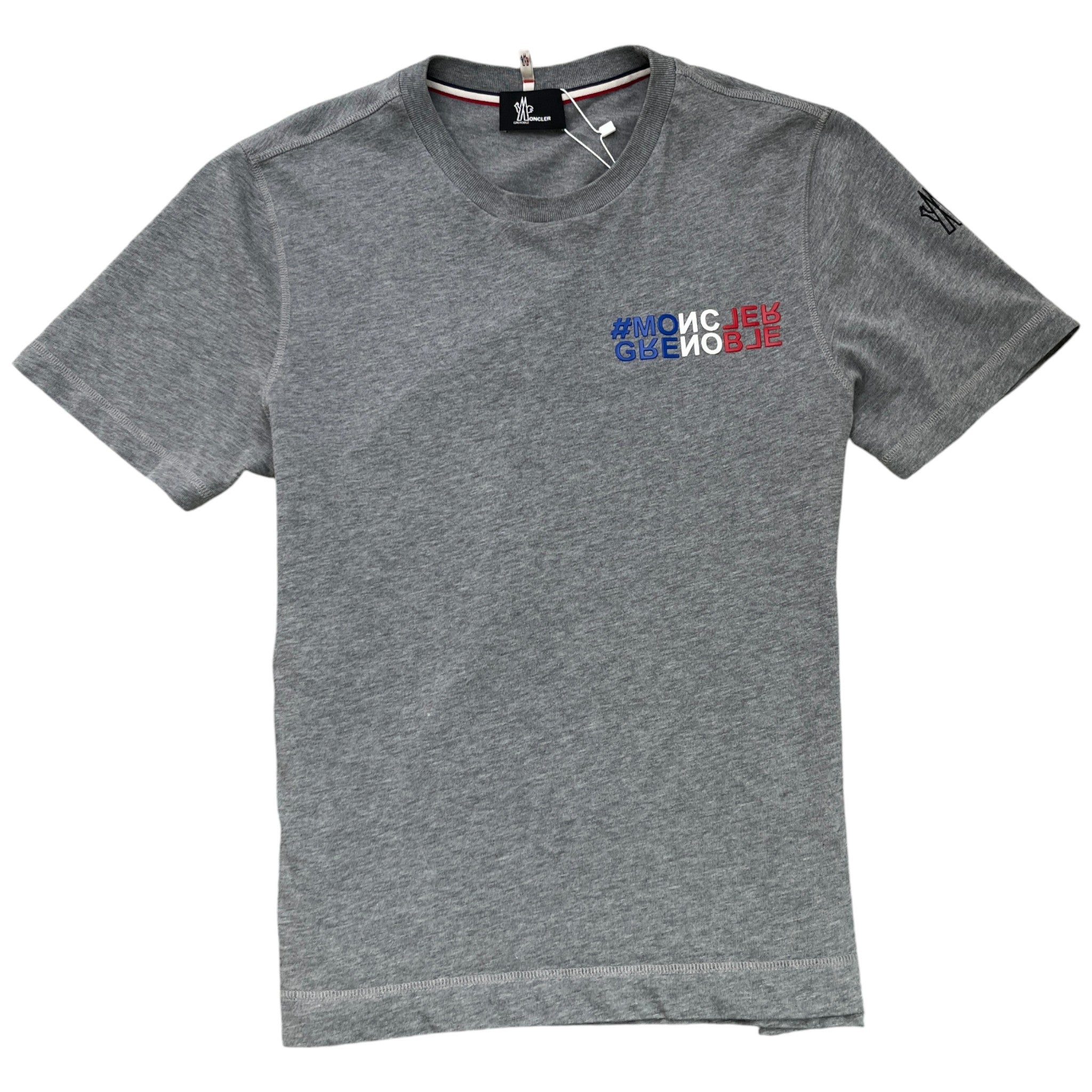 Men's Grenoble Logo T-Shirt Grey Size L