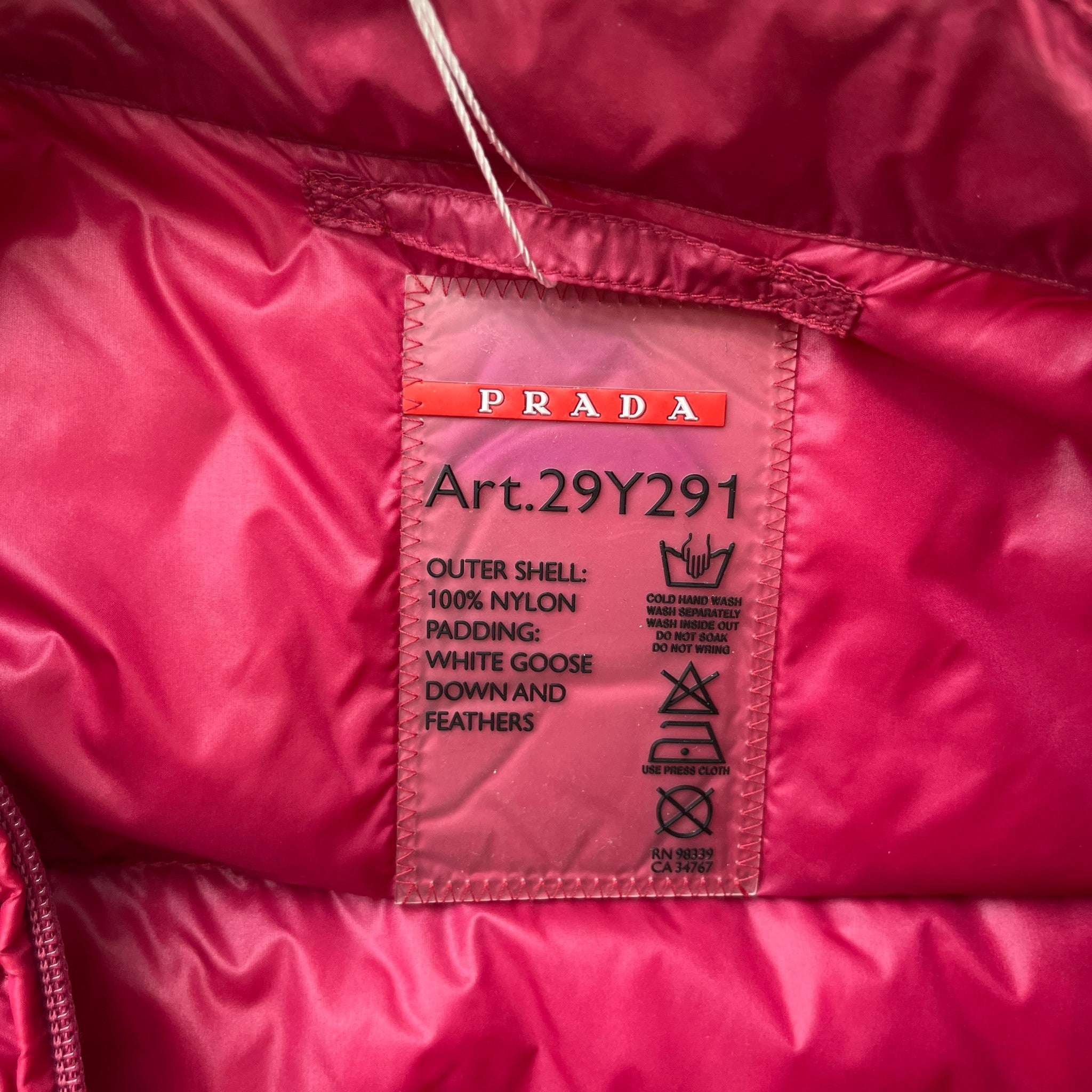 Women's Plaque Logo Gilet Pink Size 44 / UK 12