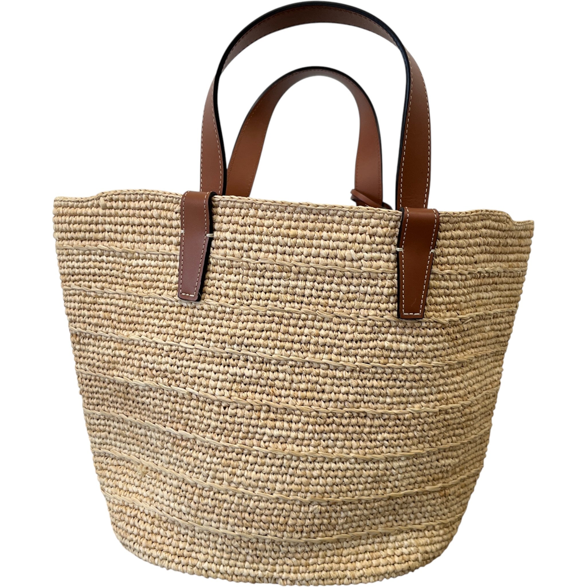 Women's Teen Supple Raffia Bag Beige