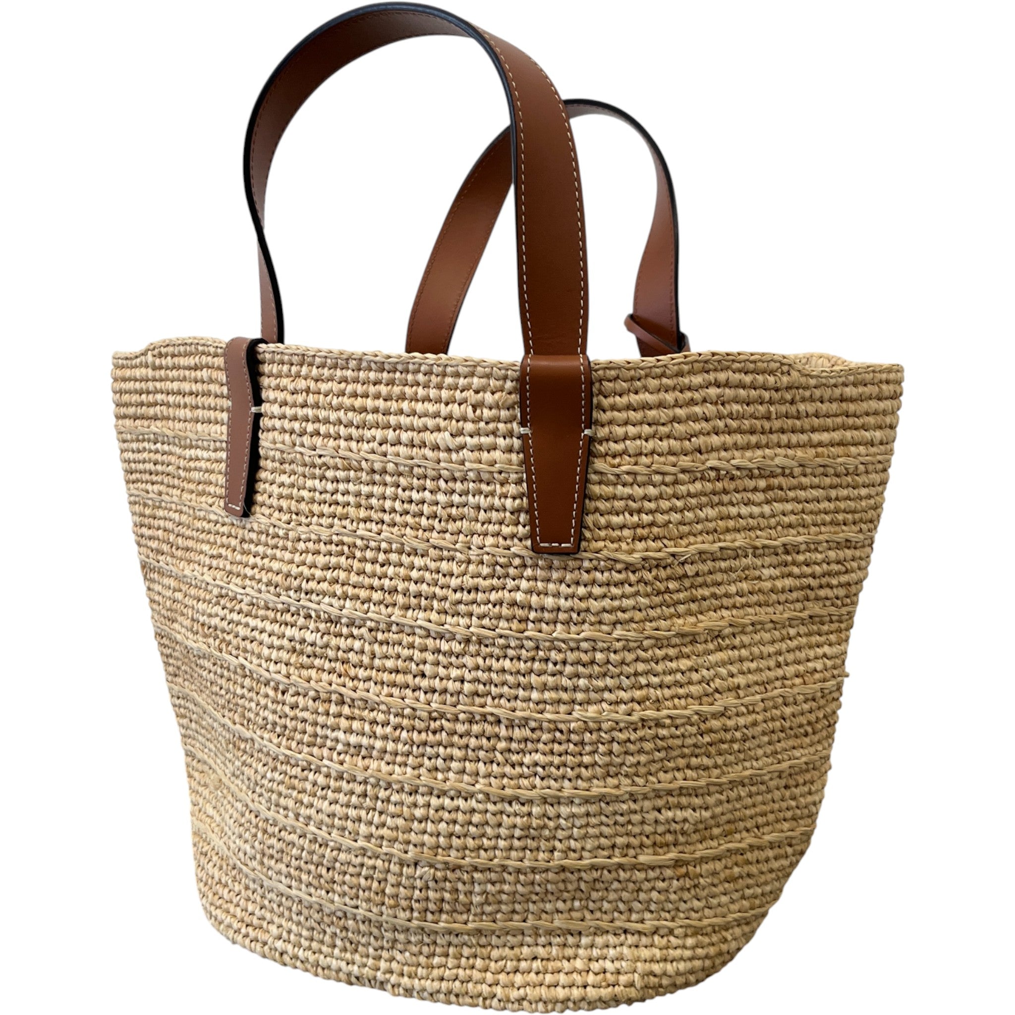 Women's Teen Supple Raffia Bag Beige