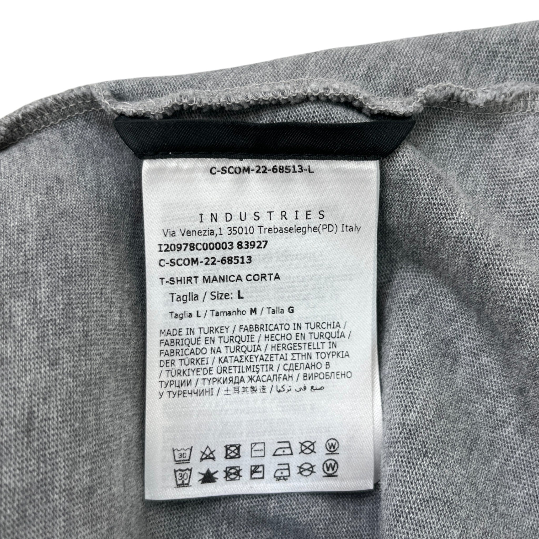 Men's Grenoble Logo T-Shirt Grey Size L