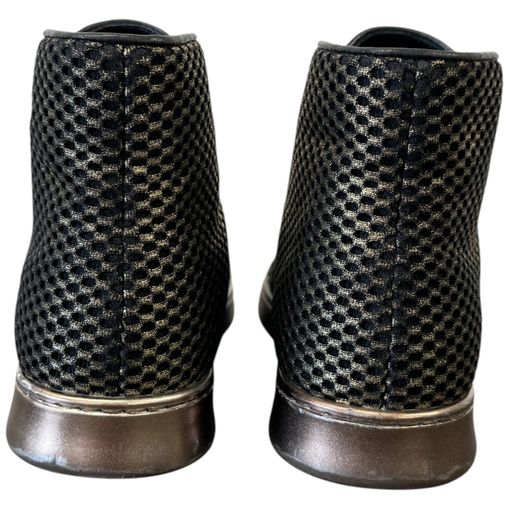 Women's Cc Logo Mesh High Trainers Gold Size EU 37 / UK 4