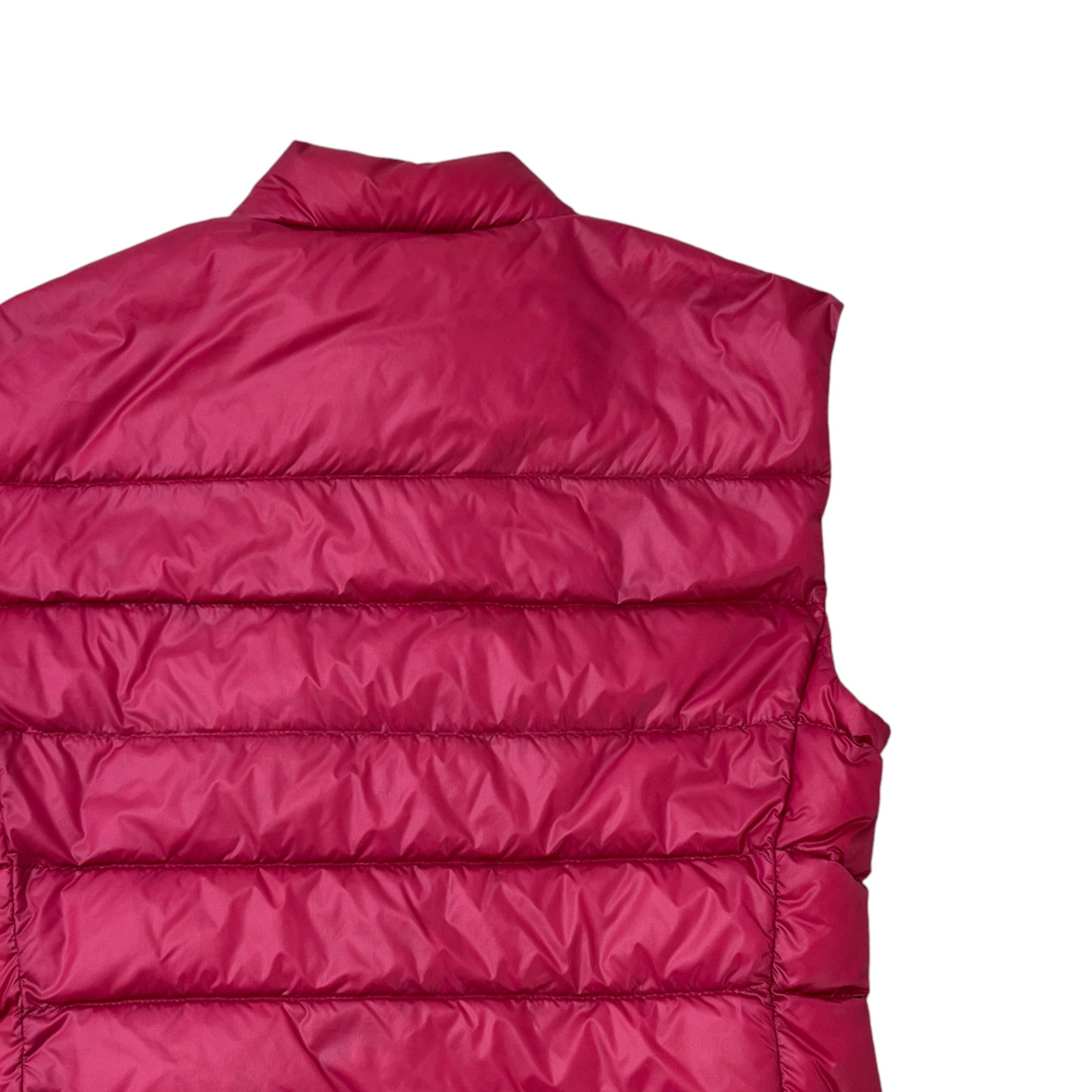 Women's Plaque Logo Gilet Pink Size 44 / UK 12