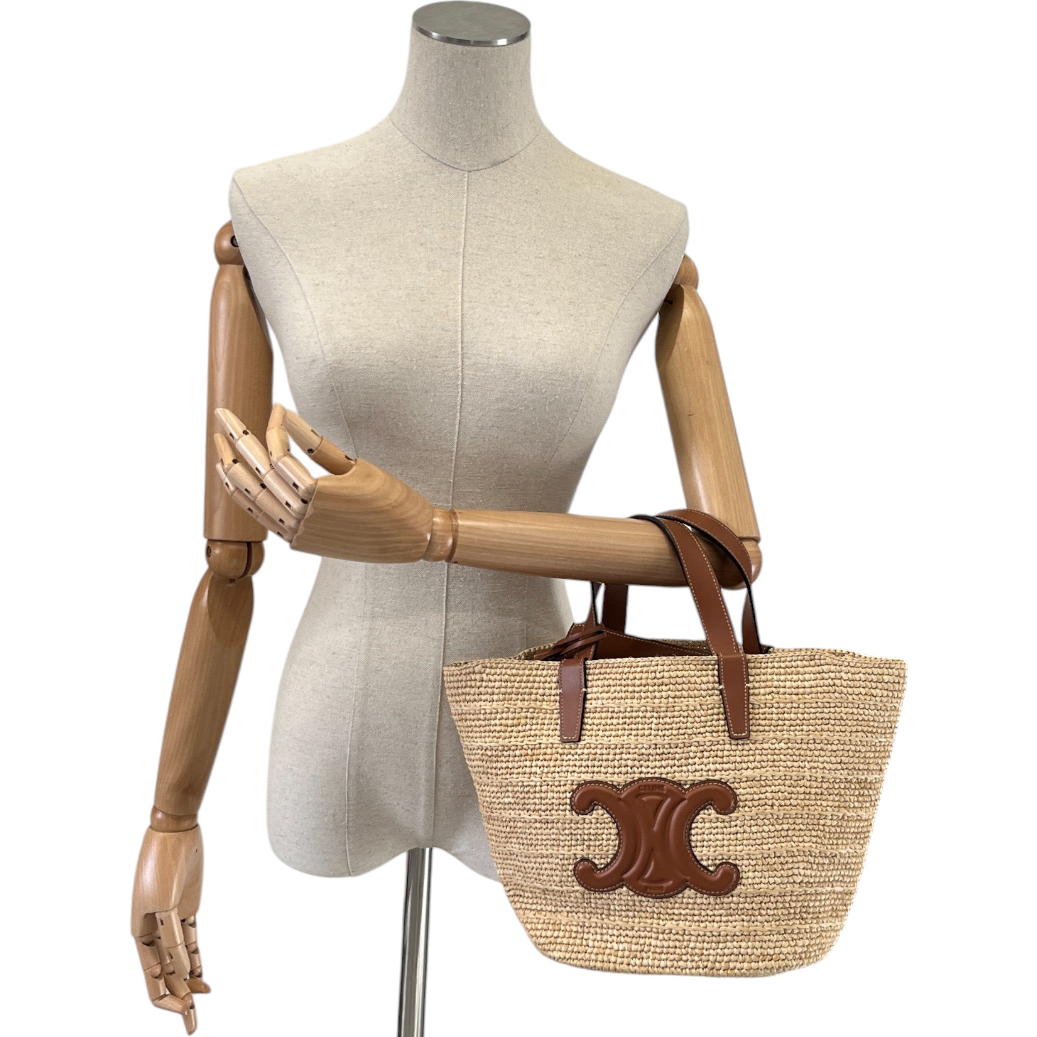 Women's Teen Supple Raffia Bag Beige