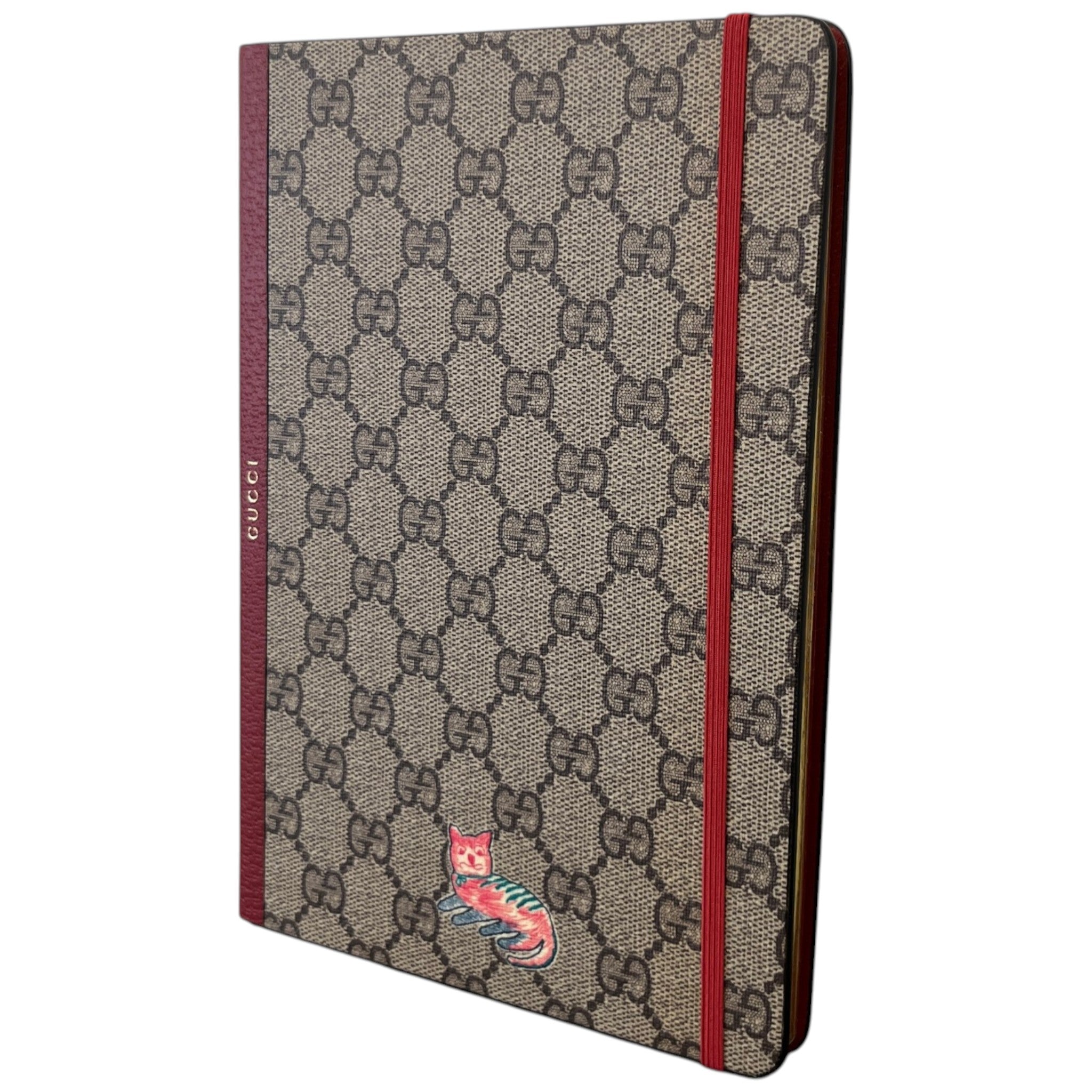 Gg Supreme Notebook Beige