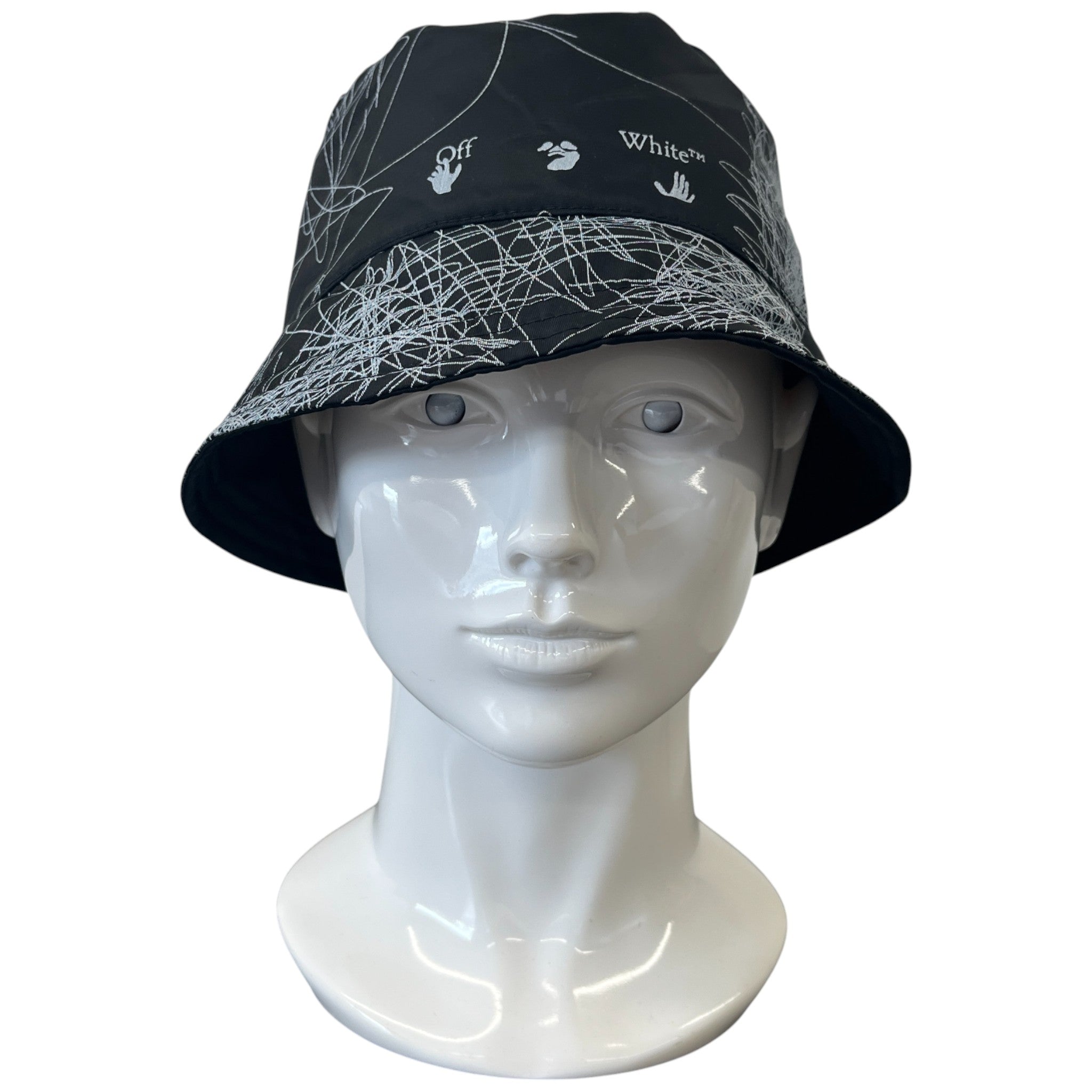 Reversible Logo Bucket Hat Black