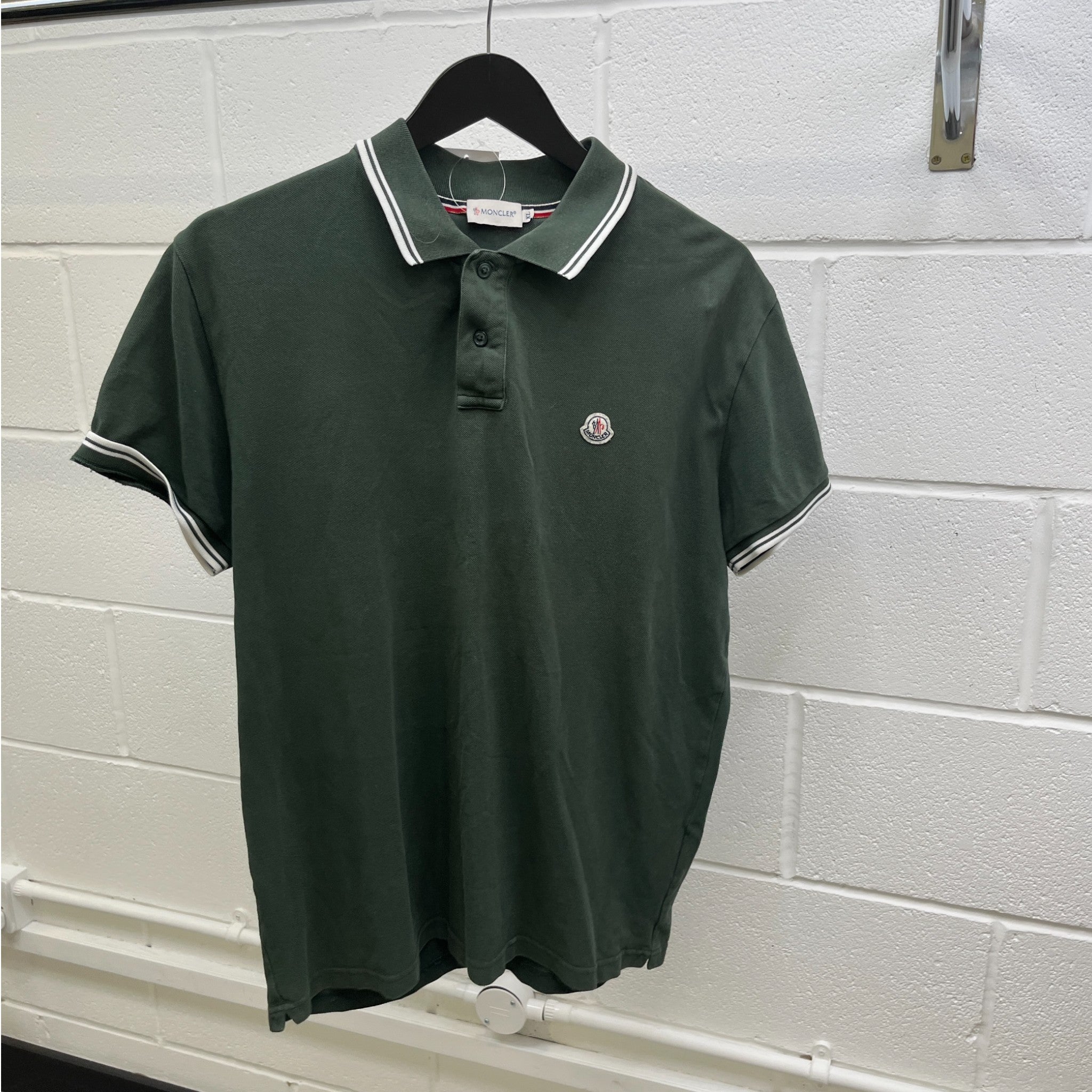 Men's Maglia Polo Shirt Green Size XL
