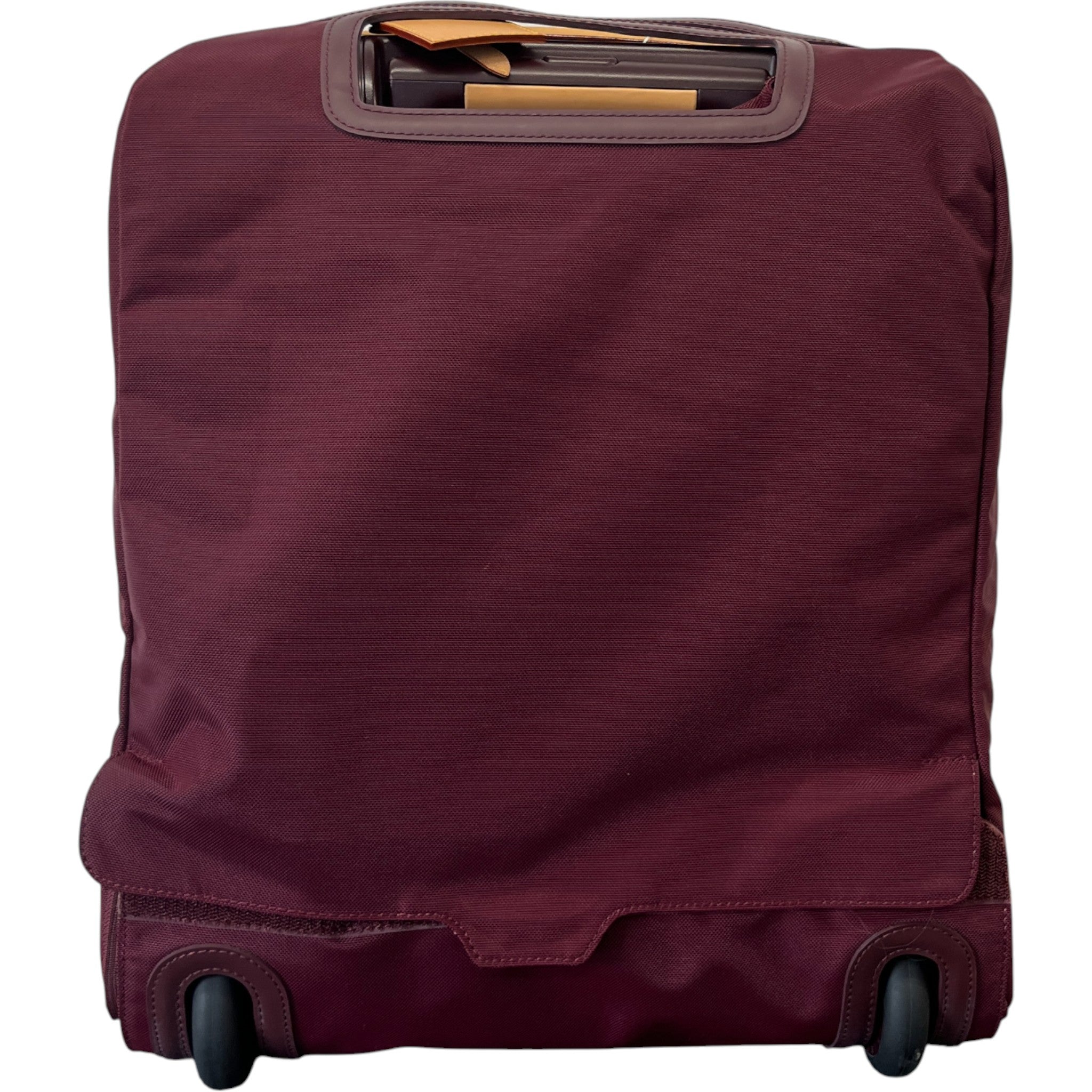Men's Vernis Leather Pegase 45 Suitcase Burgundy