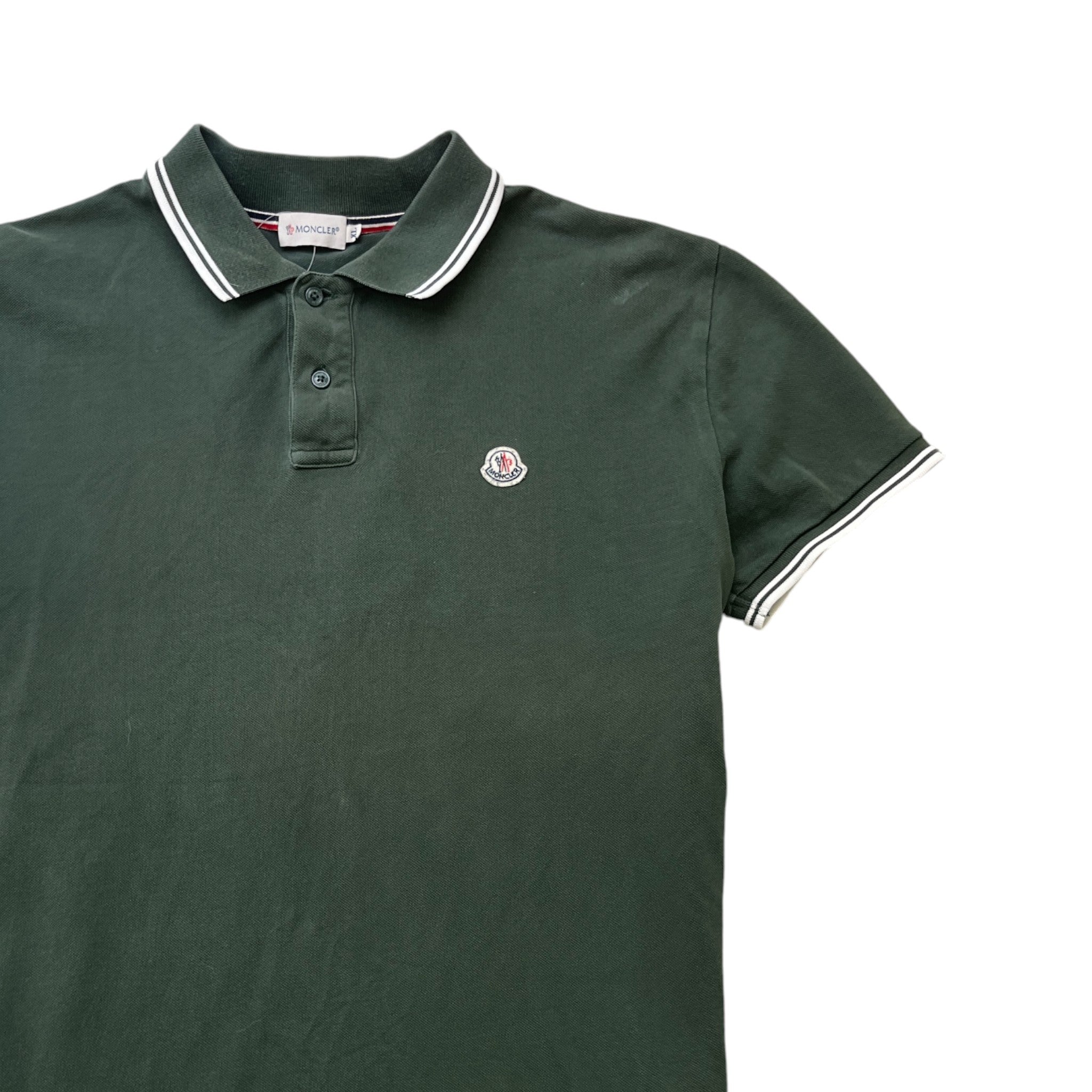Men's Maglia Polo Shirt Green Size XL