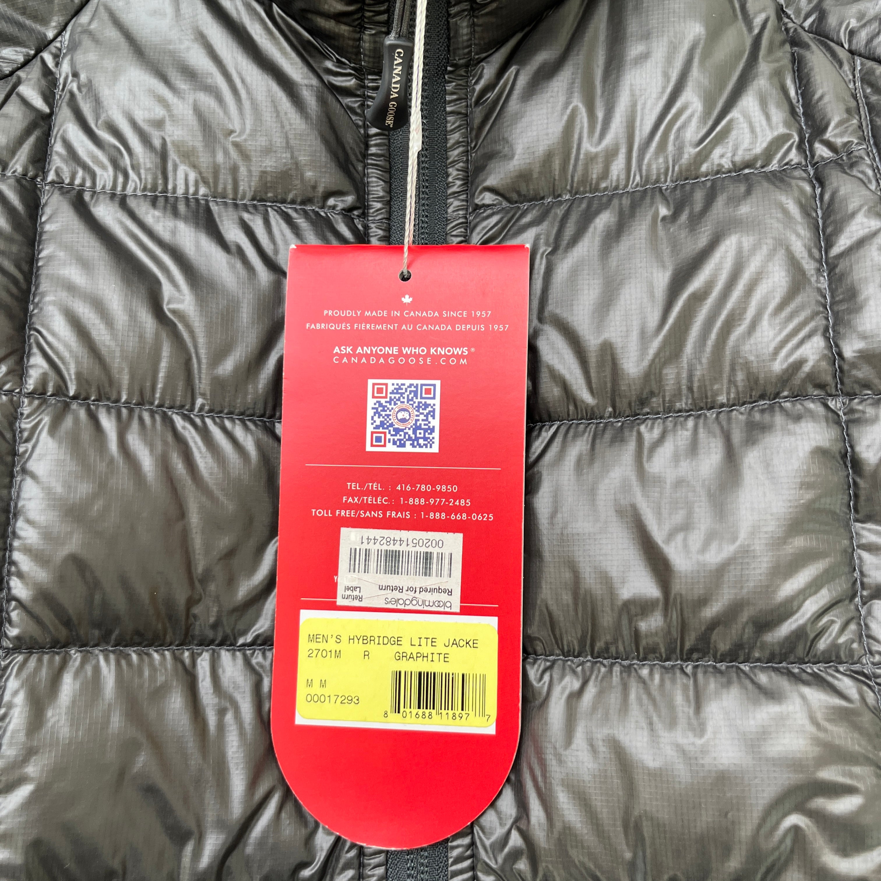 Men's Hybridge Down Jacket Grey Size M