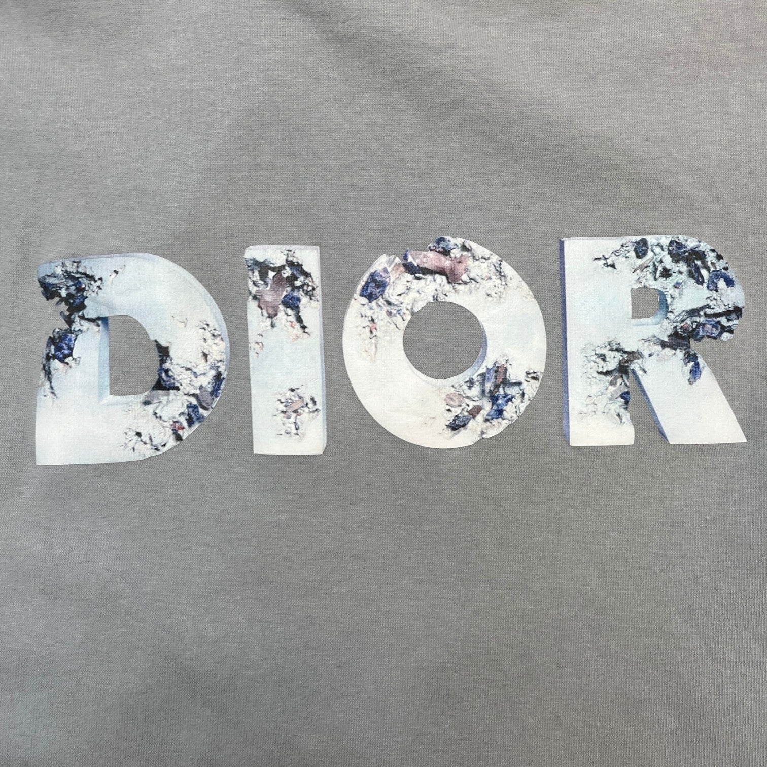 Men's X Daniel Arsham Eroded T-Shirt Grey Size M