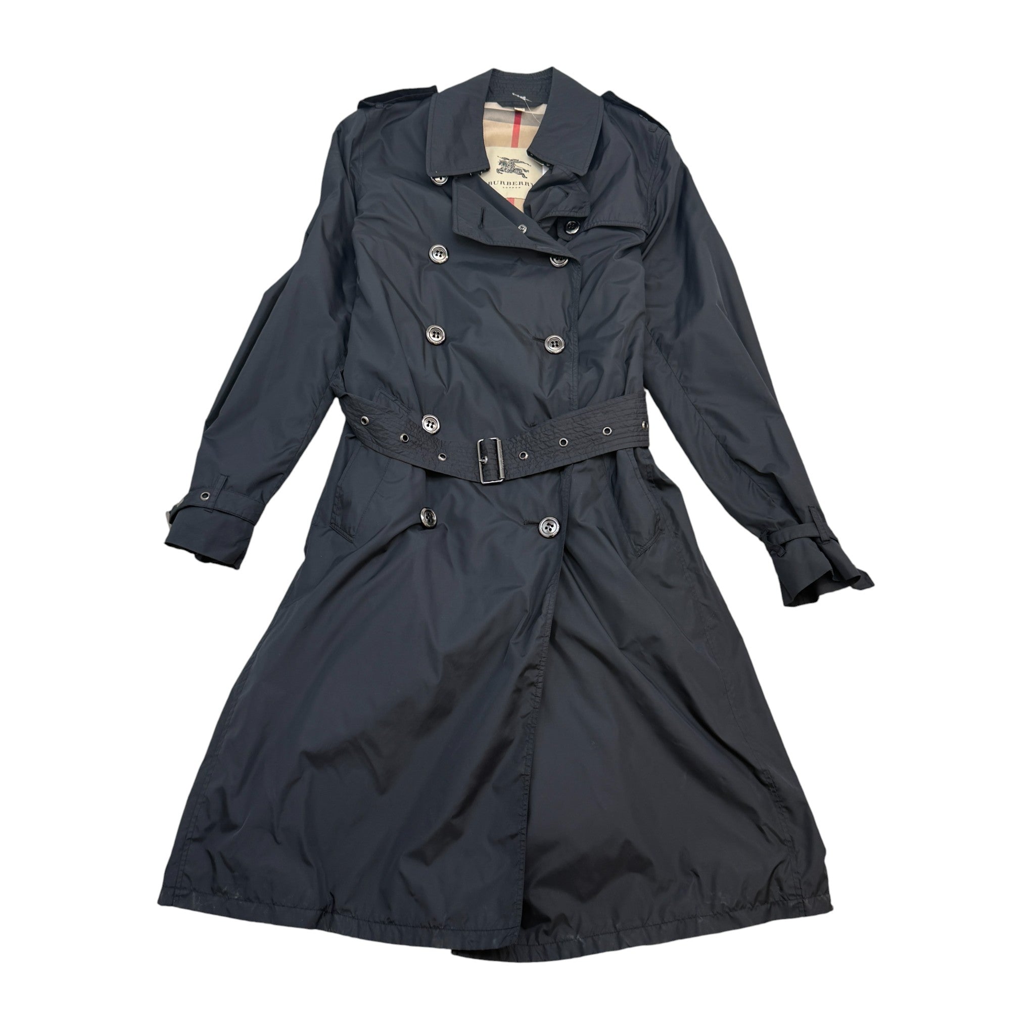 Women's Lightweight Trench Jacket Black Size 0 / UK 8