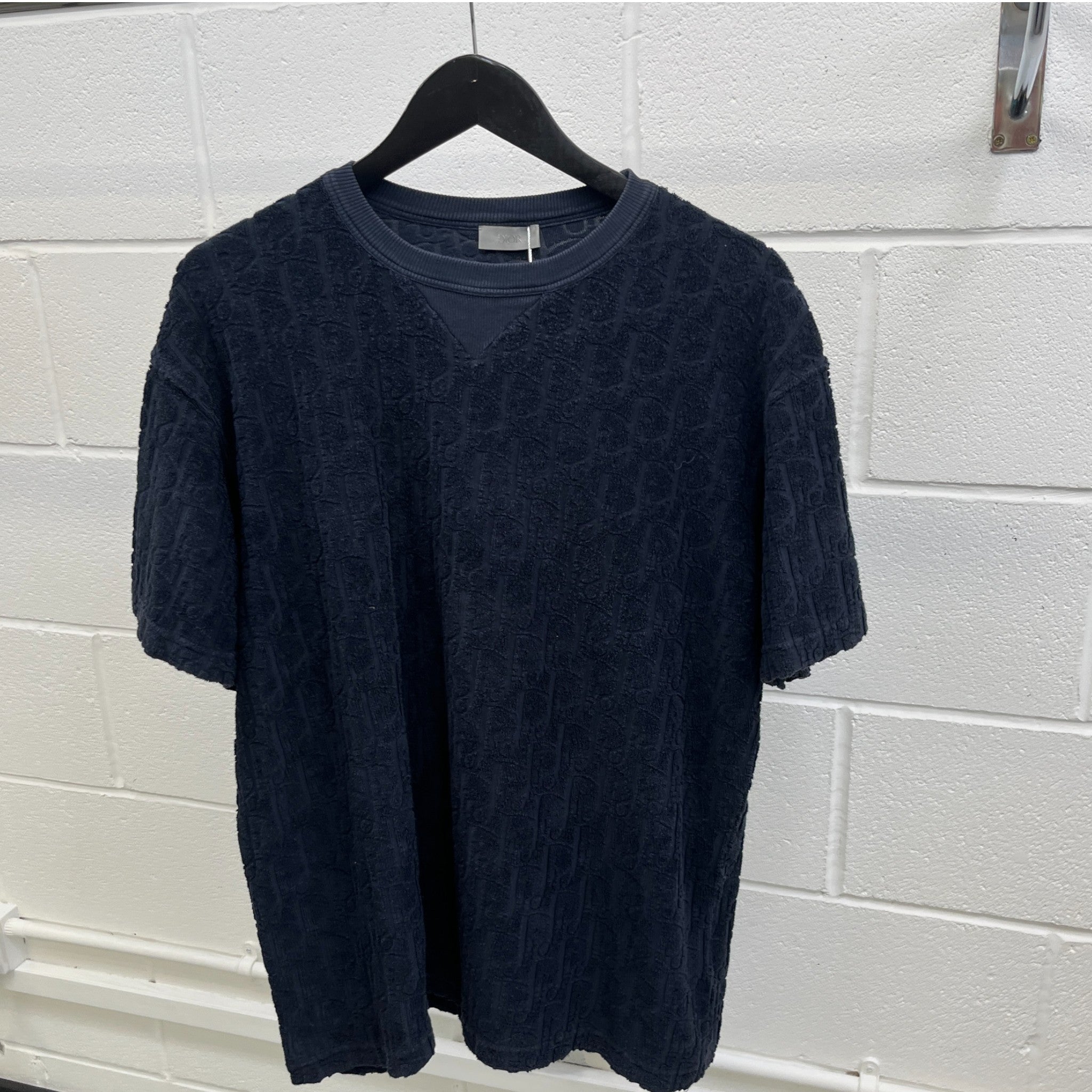 Men's Oblique T-Shirt Navy Size XL