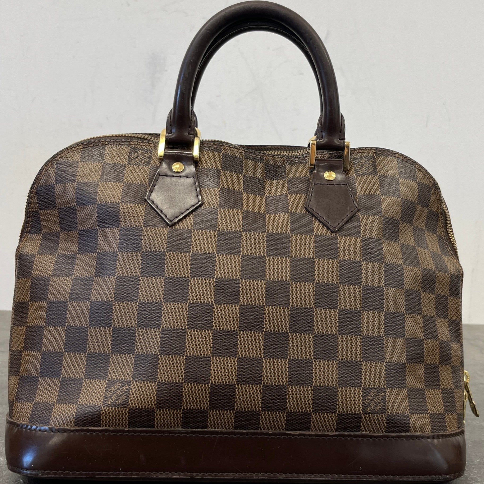 Women's Alma Pm Damier Ebene Bag Brown