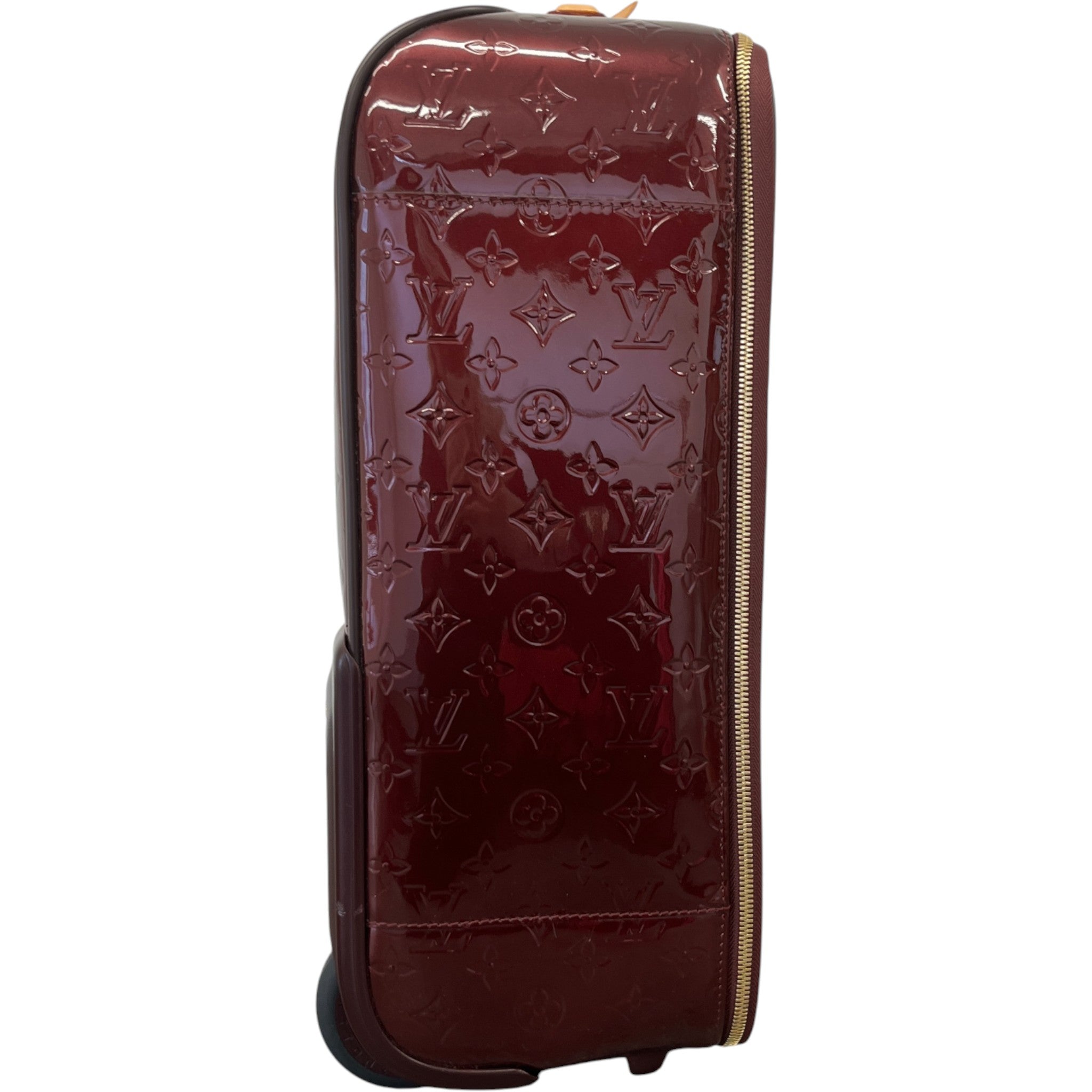 Men's Vernis Leather Pegase 45 Suitcase Burgundy