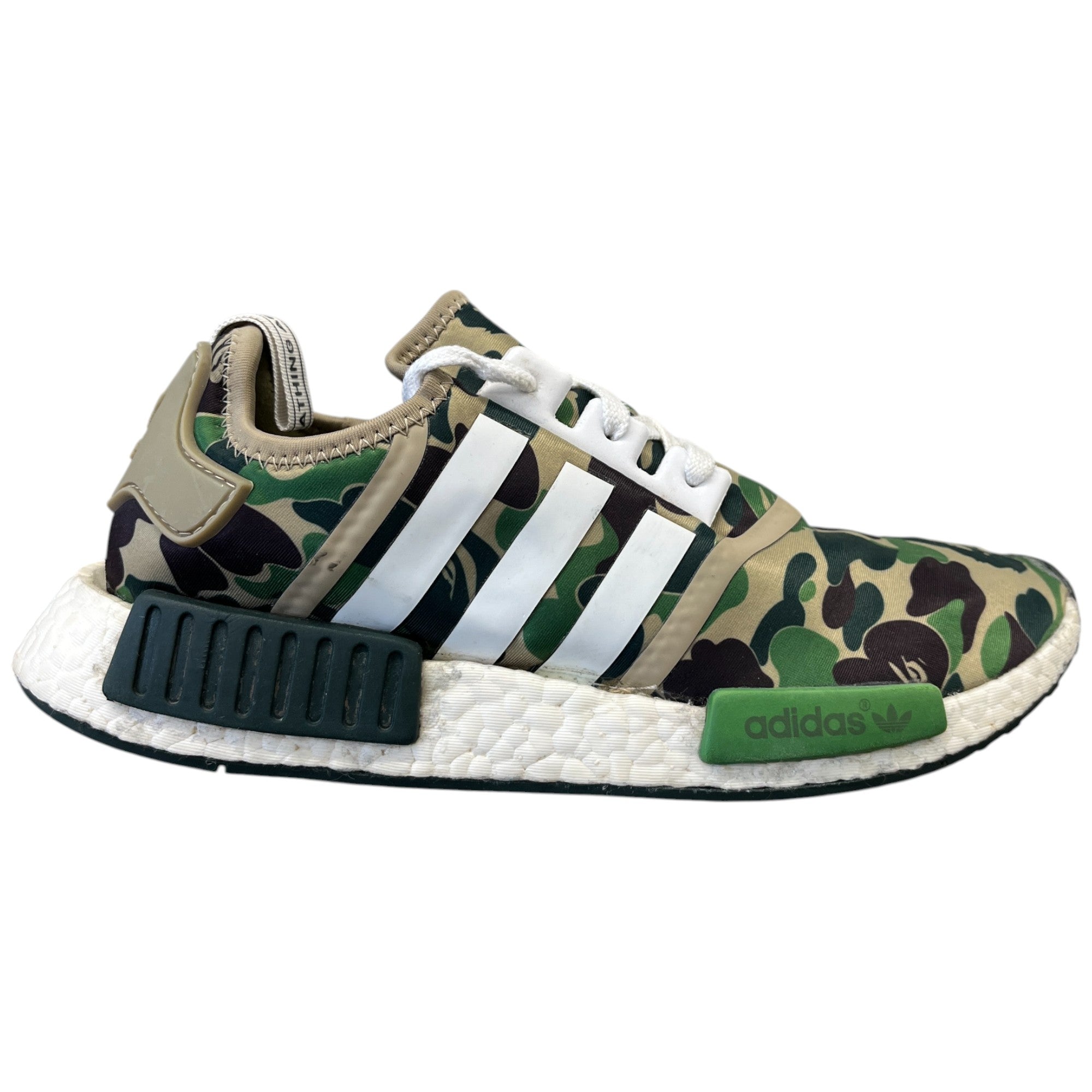 Men's A Bathing Ape X Nmd_R1 'Olive Camo' Low Trainers Khaki Size EU 43.5 / UK 9.5