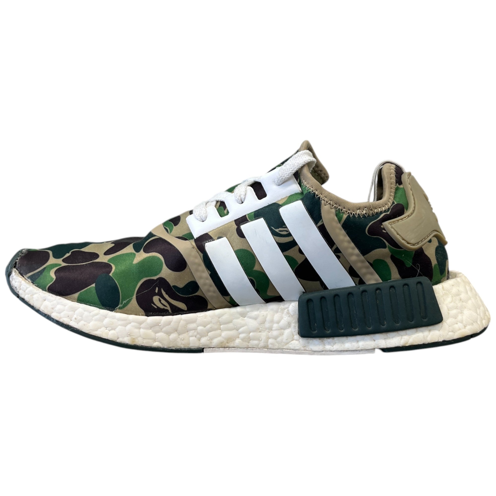 Men's A Bathing Ape X Nmd_R1 'Olive Camo' Low Trainers Khaki Size EU 43.5 / UK 9.5